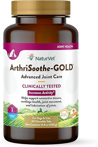 Miniatura 36 de NaturVet ArthriSoothe-Gold Nivel 3 Cuidado avanzado de las articulaciones para perros - Suplemento suave masticable para perros con glucosamina