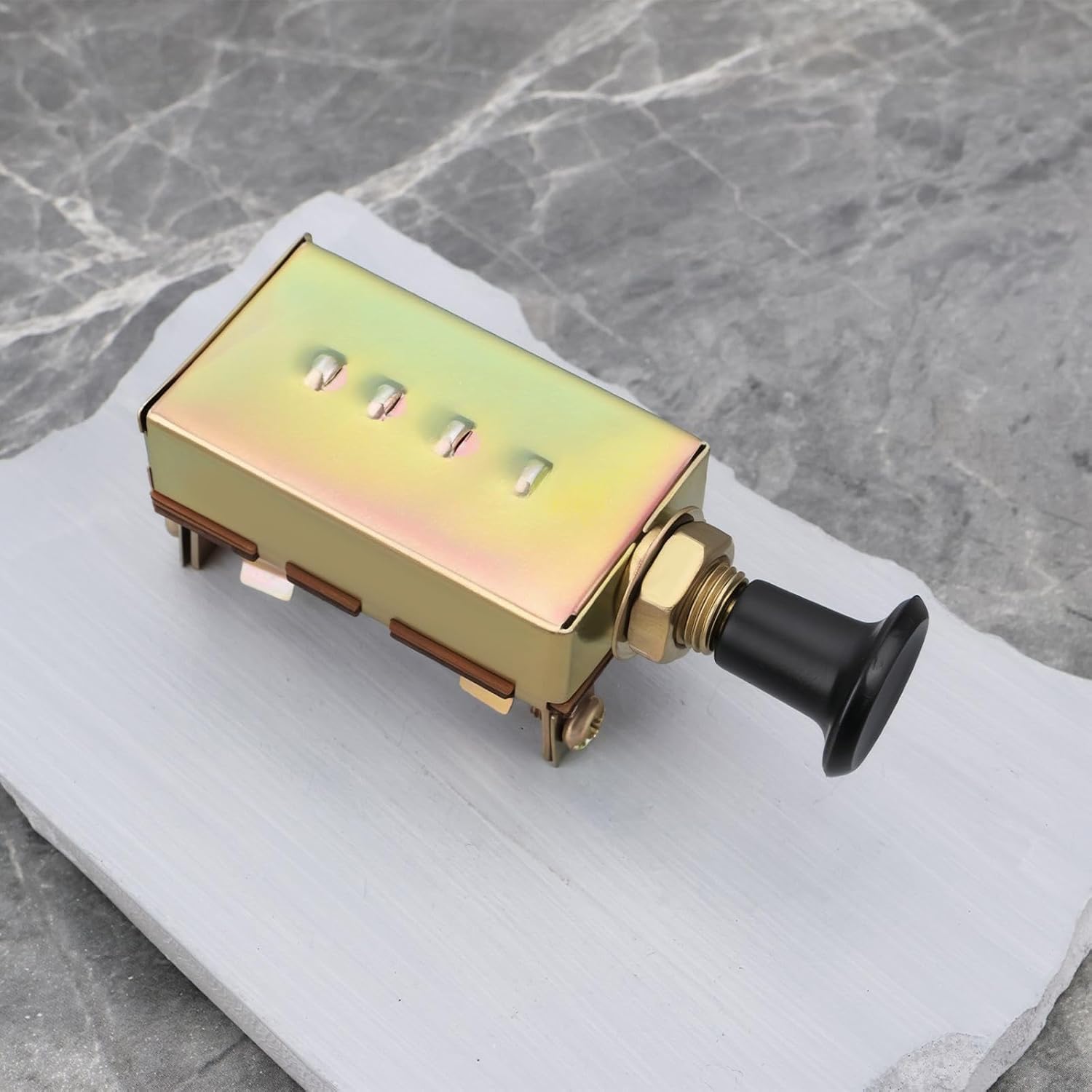ECSiNG 2 Pieces 4-Stage Car Pull Switch Horn Headlight Modification Switch for Tractors Excavators Automobile Agricultural Vehicle with 30A Fuse
