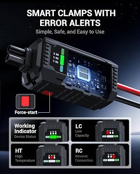 AVAPOW 6000A Car Battery Jump Starter Portable (12V DC Output for All Gas or up to 12L Diesel), Jump Box for Car Battery with USB3.0 Power Bank, Jump Pack with SOS Bright Light