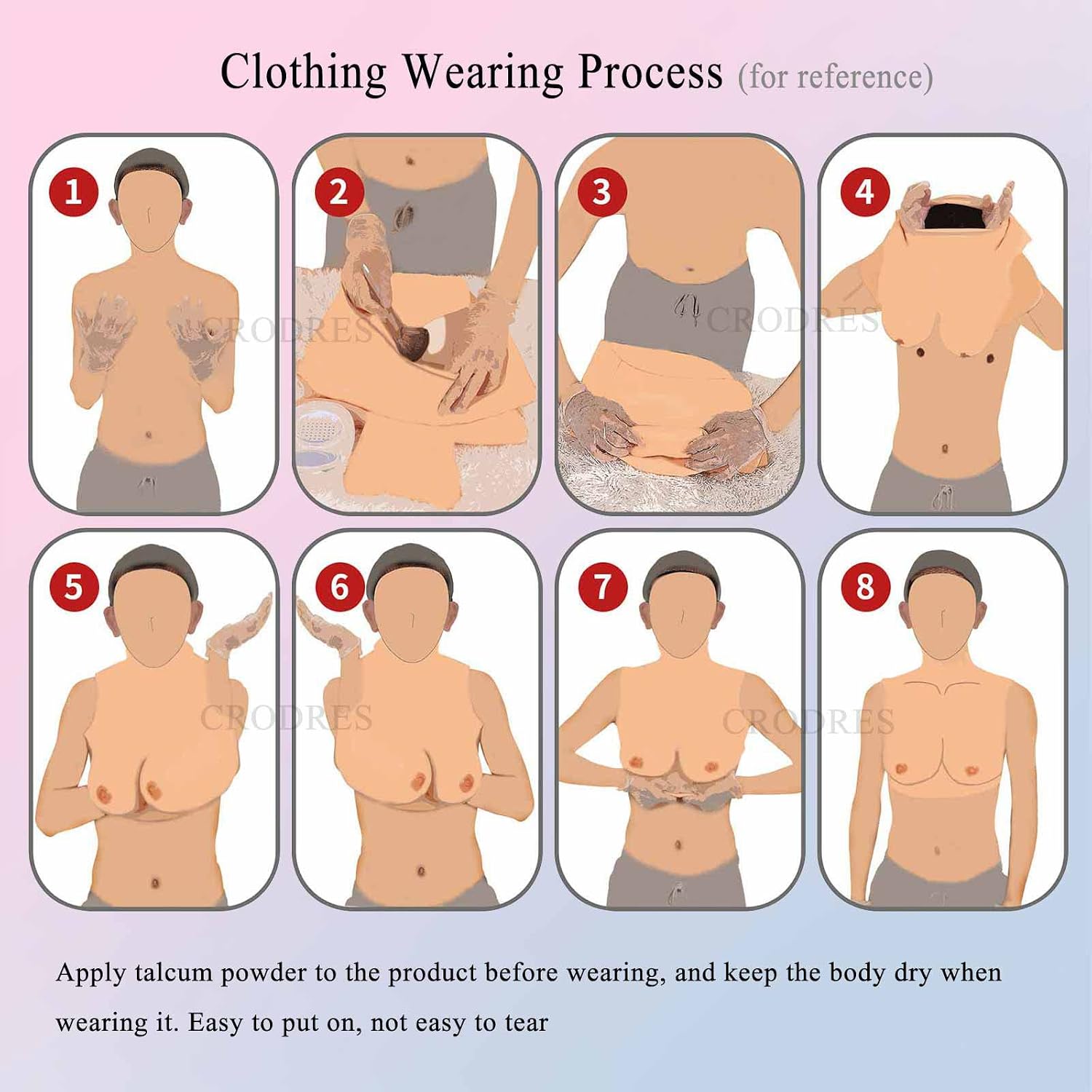 Artificial Silicone Breast Forms G/H Cup Fake Boobs Enhancer Tits Transgender Breastplate for Crossdresser Drag Queen