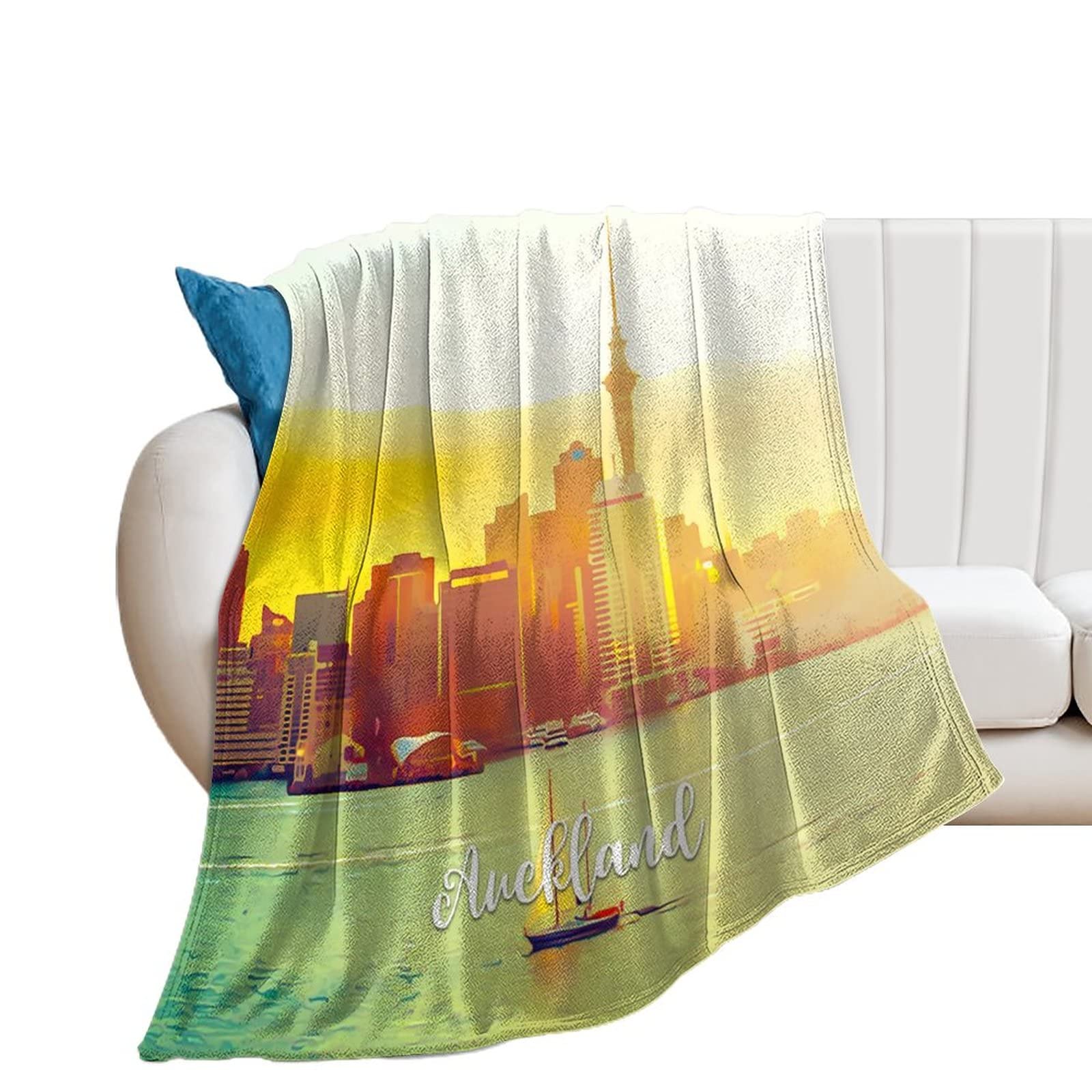 Couverture polaire flanelle pour canapé et voyage plaid idéal pour la climatisation