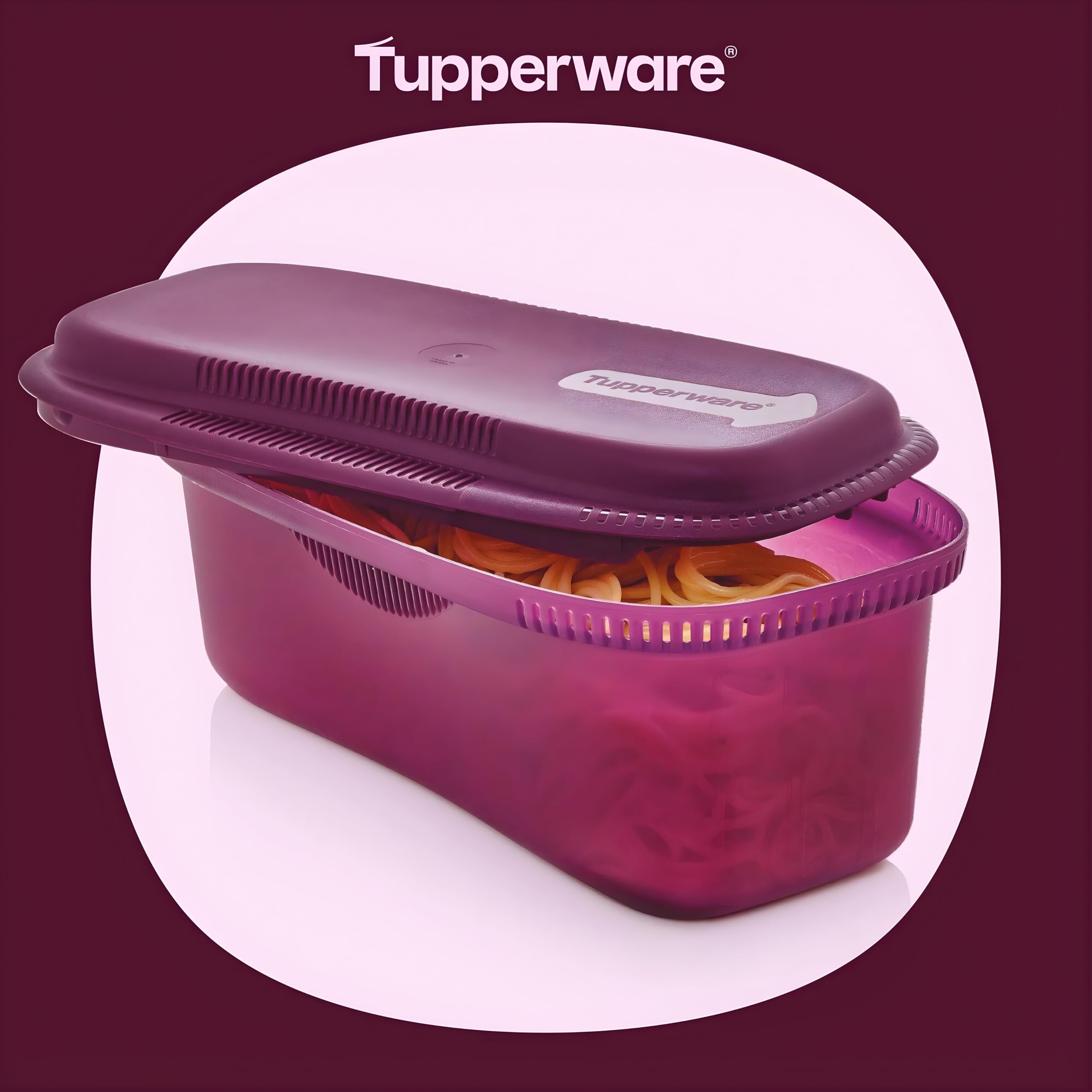 Amazon.com: Tupperware Microwave Pasta Master 1.9 L Purple Pasta