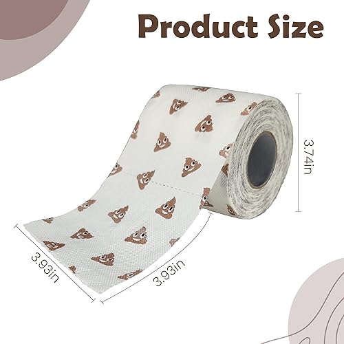 Miniatura 3 de Poop - Decoraciones de feliz cumpleaños para mujeres, hombres, ella, él, 3 capas, 150 hojas, rollo de papel higiénico novedoso, papel higiénico