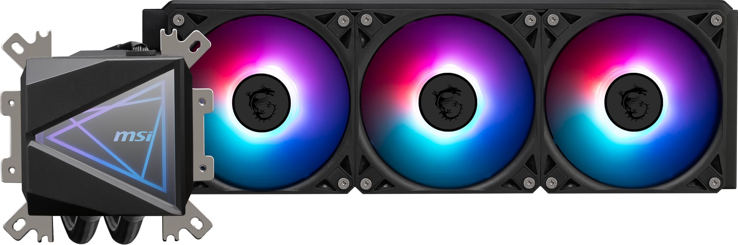 MAG CORELIQUID I360 - AIO ARGB CPU Liquid Cooler - 400mm Radiator - LGA 1700 Ready - Triple 120mm ARGB PWM Fans, Black