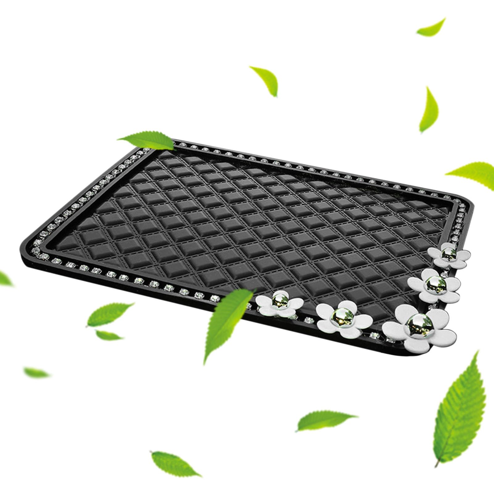 4 tappetini antiscivolo per cruscotto, autoadesivi, antiscivolo, per auto, cellulare, antiscivolo, per cellulare, occhiali da sole, chiavi (14 x 8 cm