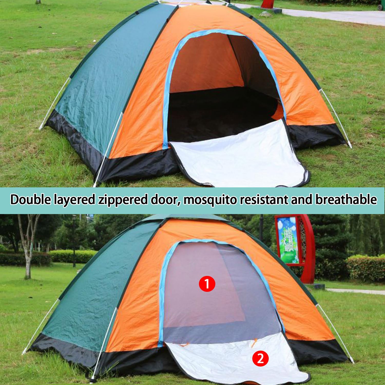 KEELYY Wurfzelt 2 Personen Pop Up Zelt Leicht Camping Zelt Wasserdicht Kuppelzelt Automatisches für Strand, Outdoor, Camping, Angeln