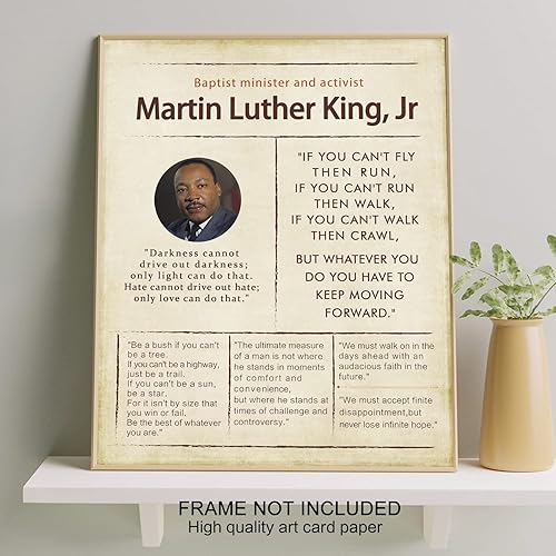 Miniatura 3 de Inspirational Martin Luther King Jr Quote Dictionary Wall Art Office Wall Art  Decor Motivational Poster Encouragement Gifts Positive Sayings for