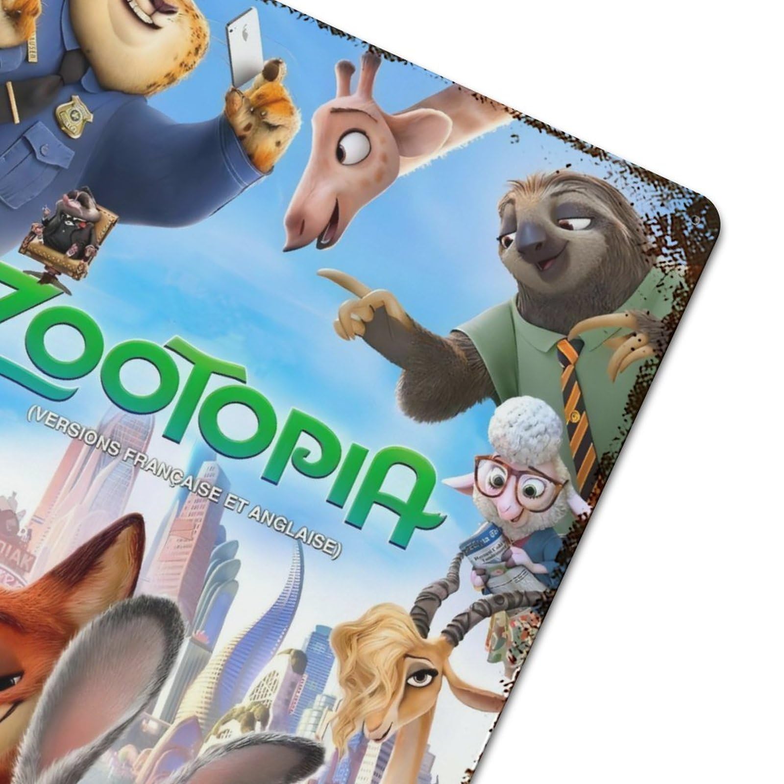 ズートピア ファブリックポスター 布ポスター ポスター エンスカイ Amazon.co.jp: ブリキ看板 ズートピア ニック・ワイルド レトロ看板
