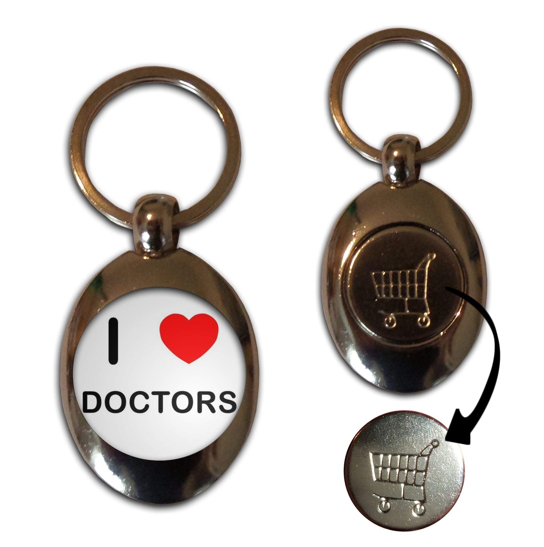 I Love Heart Doctors 1 1 Metal Shopping Coin Token | Desertcart Seychelles