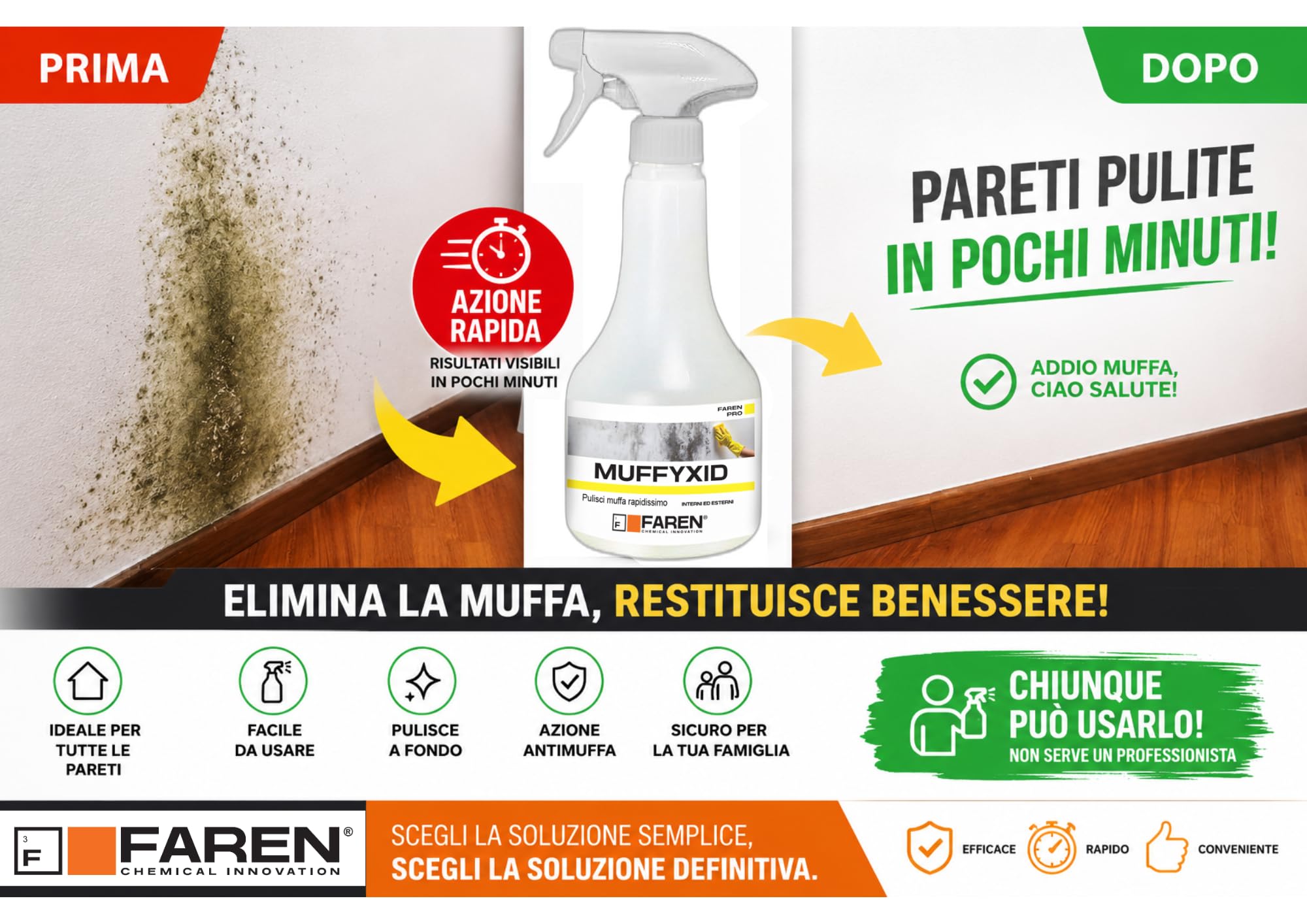 FAREN Supprime moisissures muffycid 500 ml-500 ml