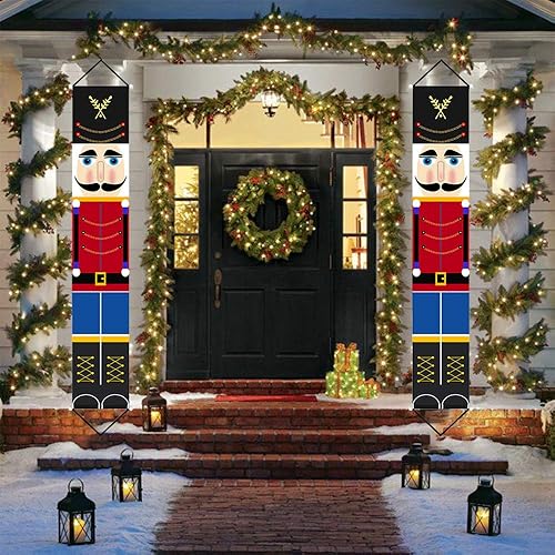 Miniatura 2 de Jolik Cartel de cascanueces para Navidad, gran producto Jolik al aire libre, decoración de Navidad de cascanueces - Cartel de Navidad de cascanueces