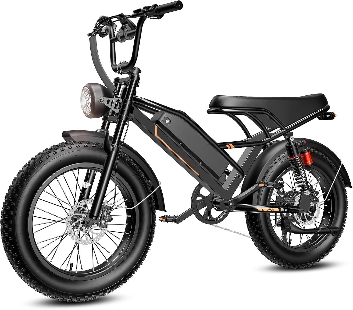 Electric Off Road Bike for Adults,Electric Dirt Bike 2000W Peak Motor,E Bike 20 * 4" Fat Tire,All Terrain 32 MPH Top Speed,Ebike Up 80 Miles Range,48V Removable Battery product image