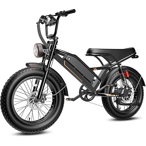 Electric Off Road Bike for Adults,Electric Dirt Bike 2000W Peak Motor,E Bike 20 * 4" Fat Tire,All Terrain 32 MPH Top Speed,Ebike Up 80 Miles Range,48V Removable Battery