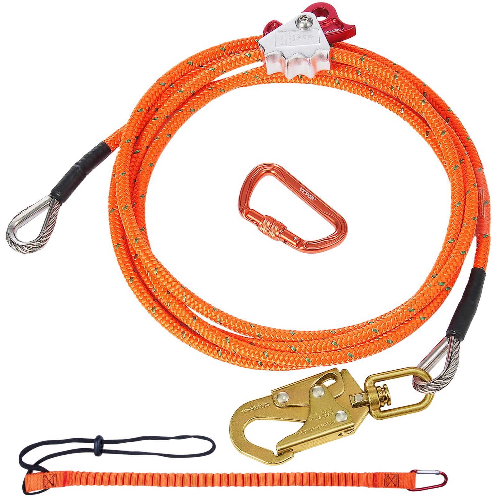 Amazon.com: VEVOR 12.7mm Steel Core Flipline, 16ft(4.8m) Arborist