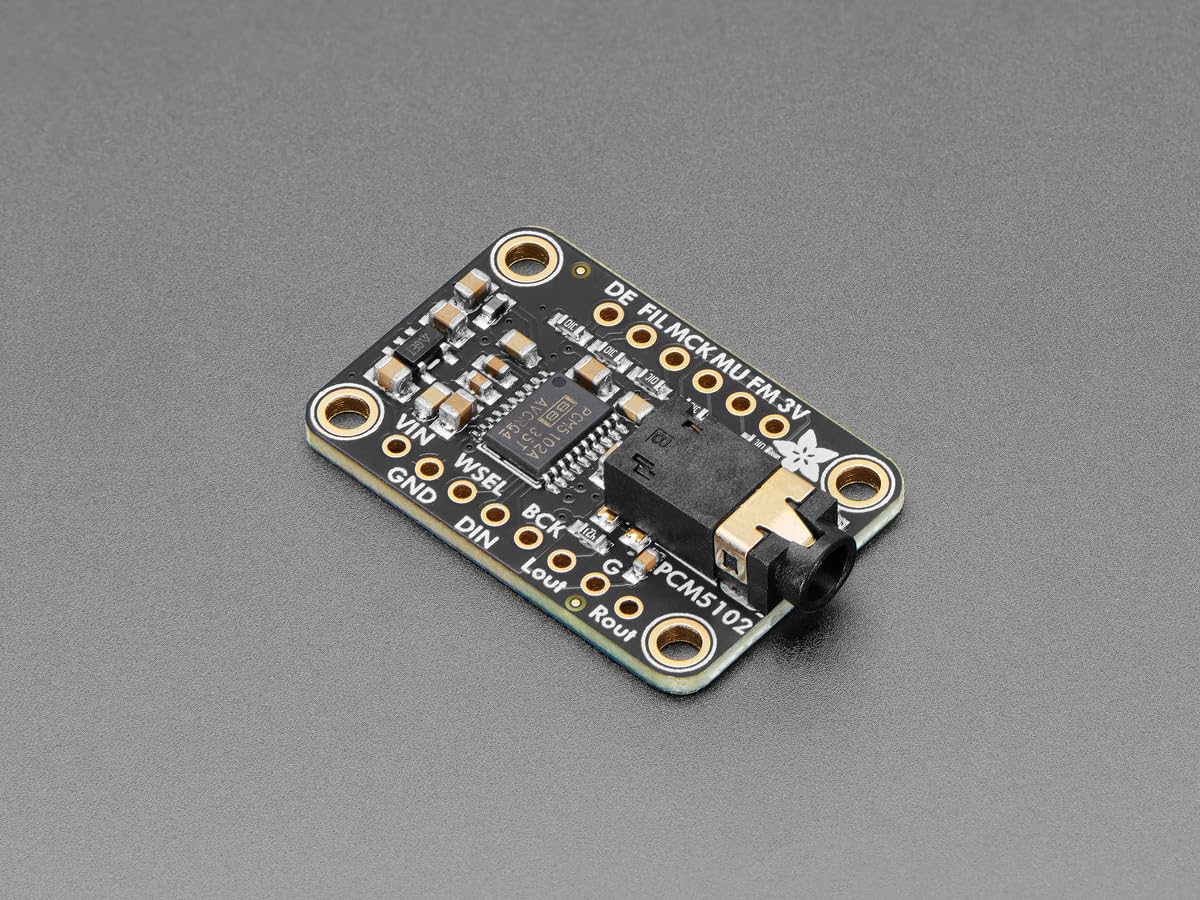 Adafruit PCM5102 I2S DAC, Convertisseur D/A avec sortie de niveau ligne, SNR 112dB, 6250