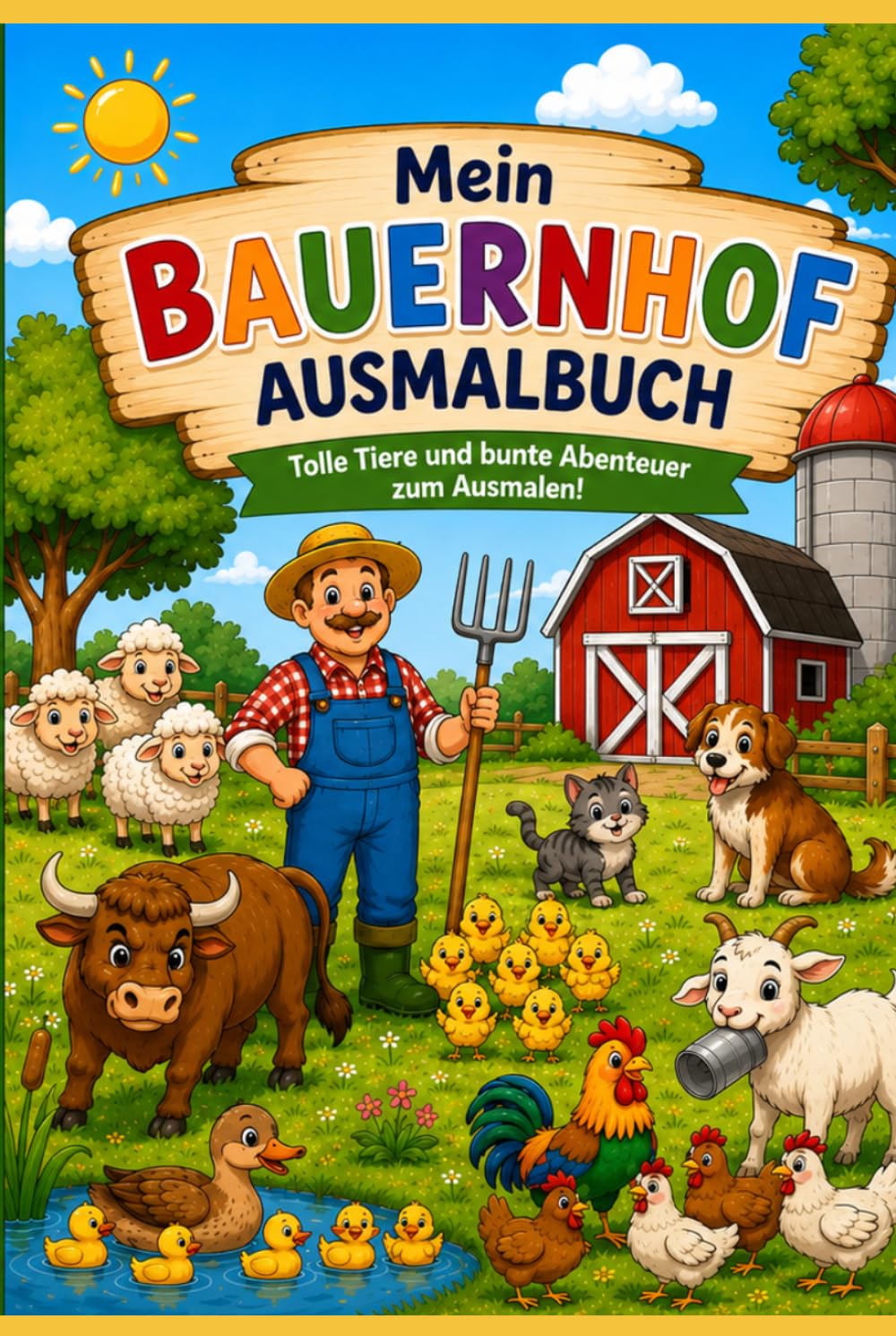 Mein Bauernhof: Ausmalbuch (Ausmalbuch für Kinder)