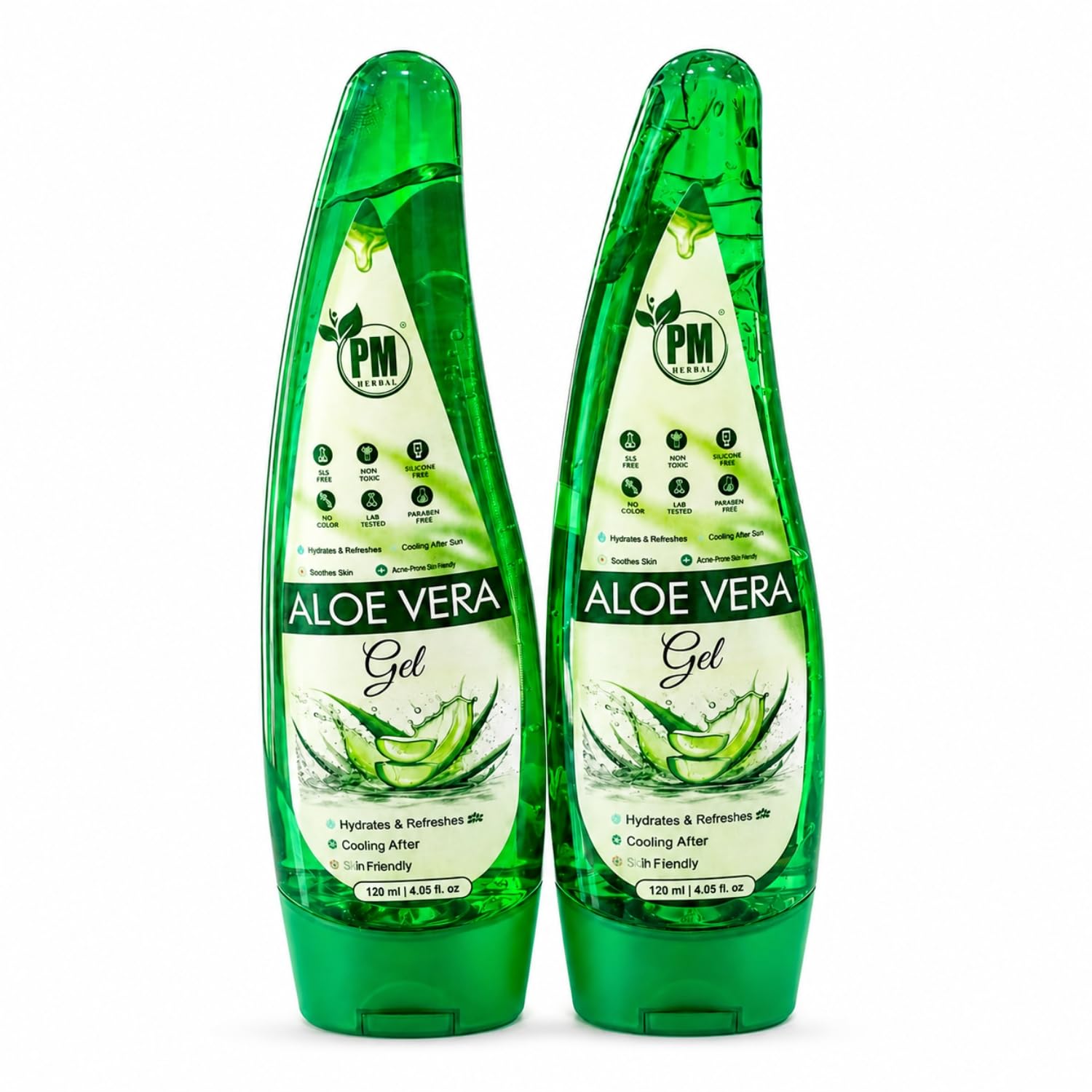 Aloe Vera Gel Pack of 2 (120ml Each) | Aloe Vera Gel for Face, Hair & Body | Hydrating Moisturizer | Skin Soothing After Sun Gel | Daily Skin Care for Men & Women-image-45