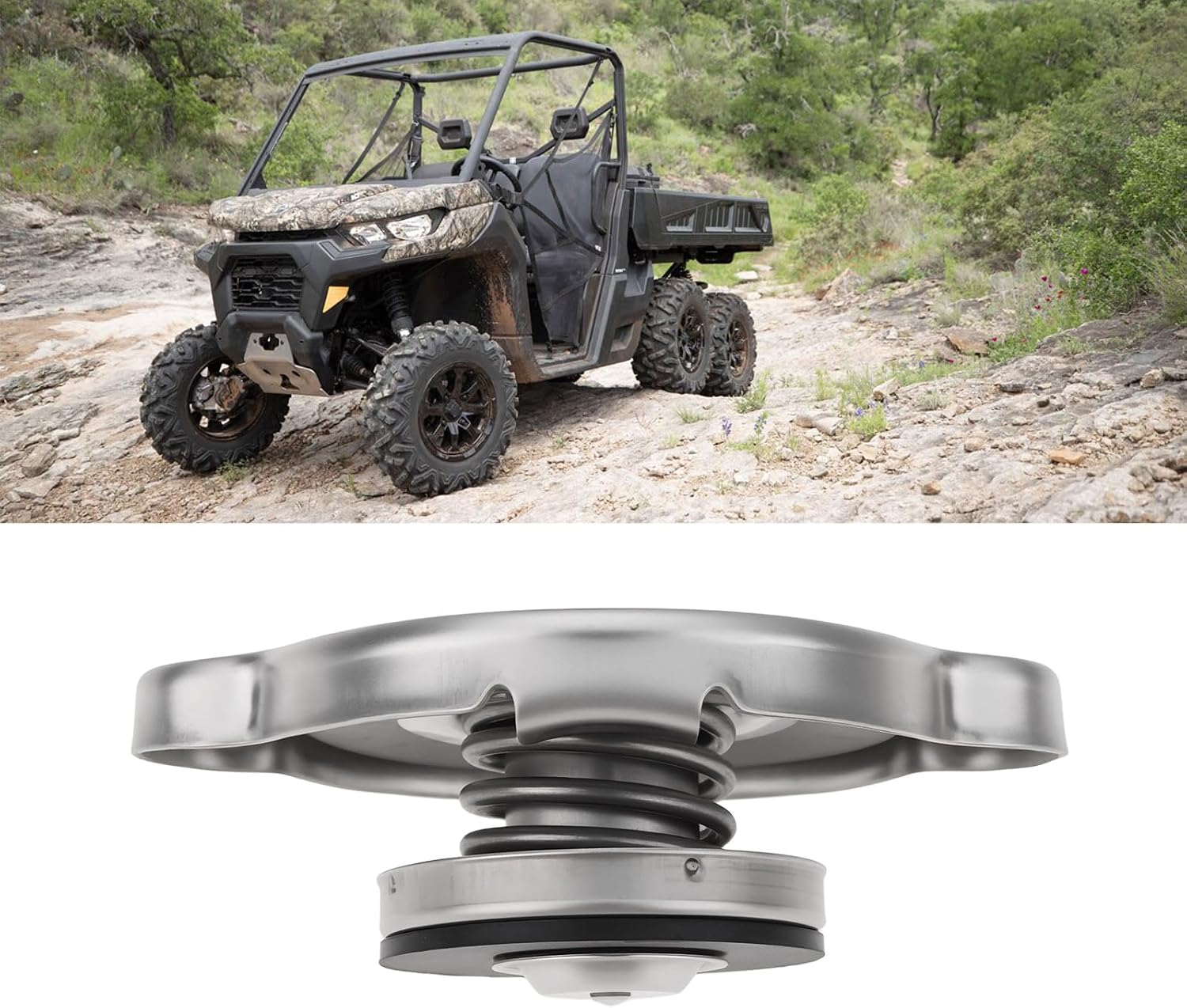 SING F LTD Radiator Cap 709200207 709200033 Compatible with Can-Am Outlander Renegade Maverick Commander Defender Cooling System Replacement 59mm