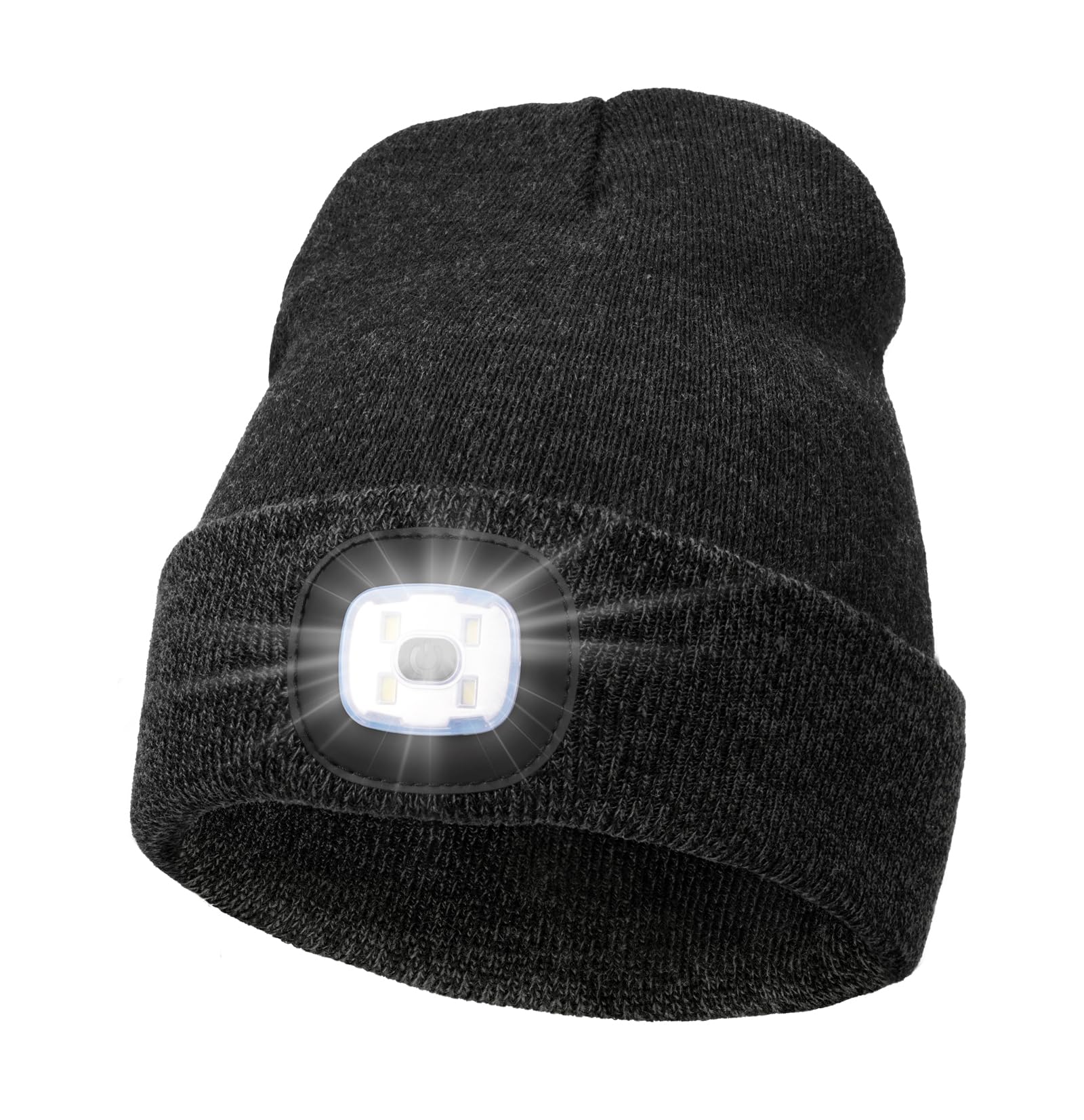 MELASA Unisex Beanie with The Light Hands Free Winter Beanie Gifts for Men