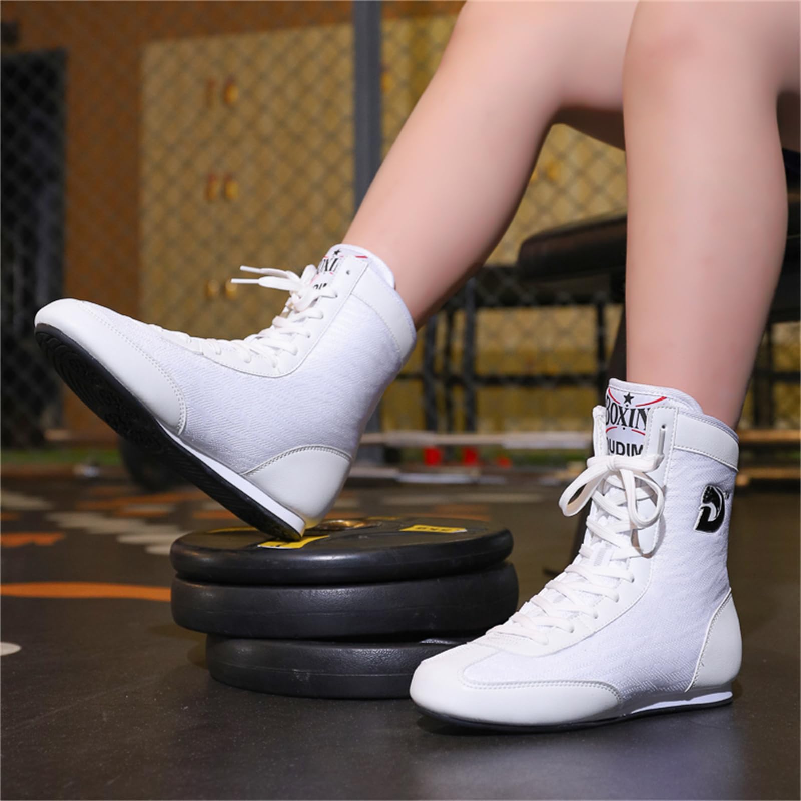 Scarpe da Boxe Bambini Wrestling Fitness Sneaker Stivali da Allenamento Tozzi Piatti per Ragazzo E Ragazza