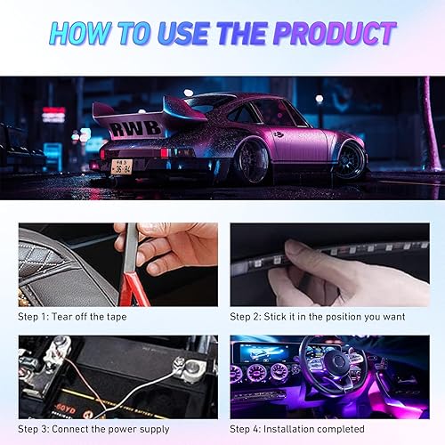 Miniatura 7 de Tira de luces LED impermeables para auto, tira de luz para camión, luces interiores para estribo para camiones, barra de luz LED para portón trasero