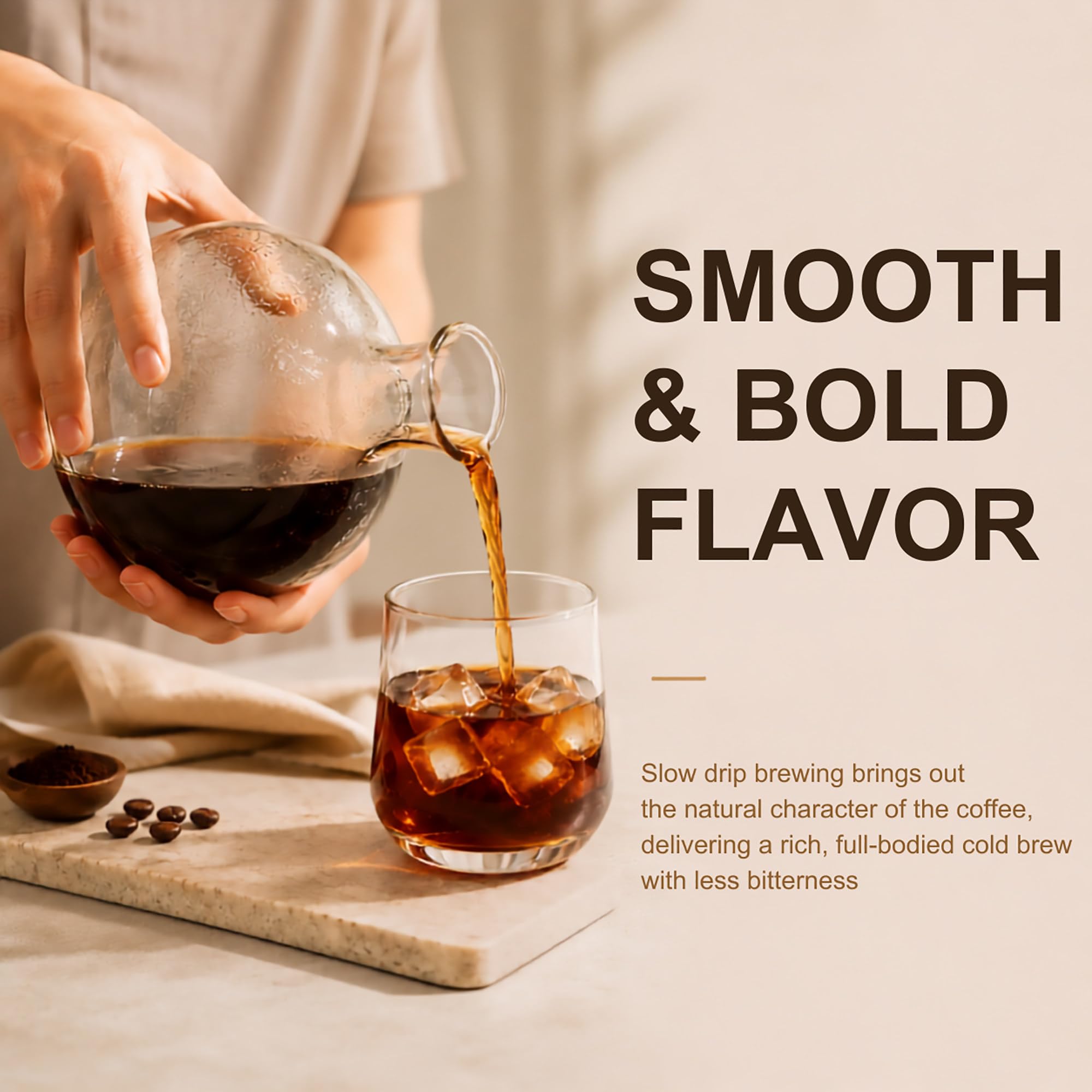 Maszyna Ice Coffee Drip, Wieża Slow Brew 1000 ml do Kawiarni i Baru