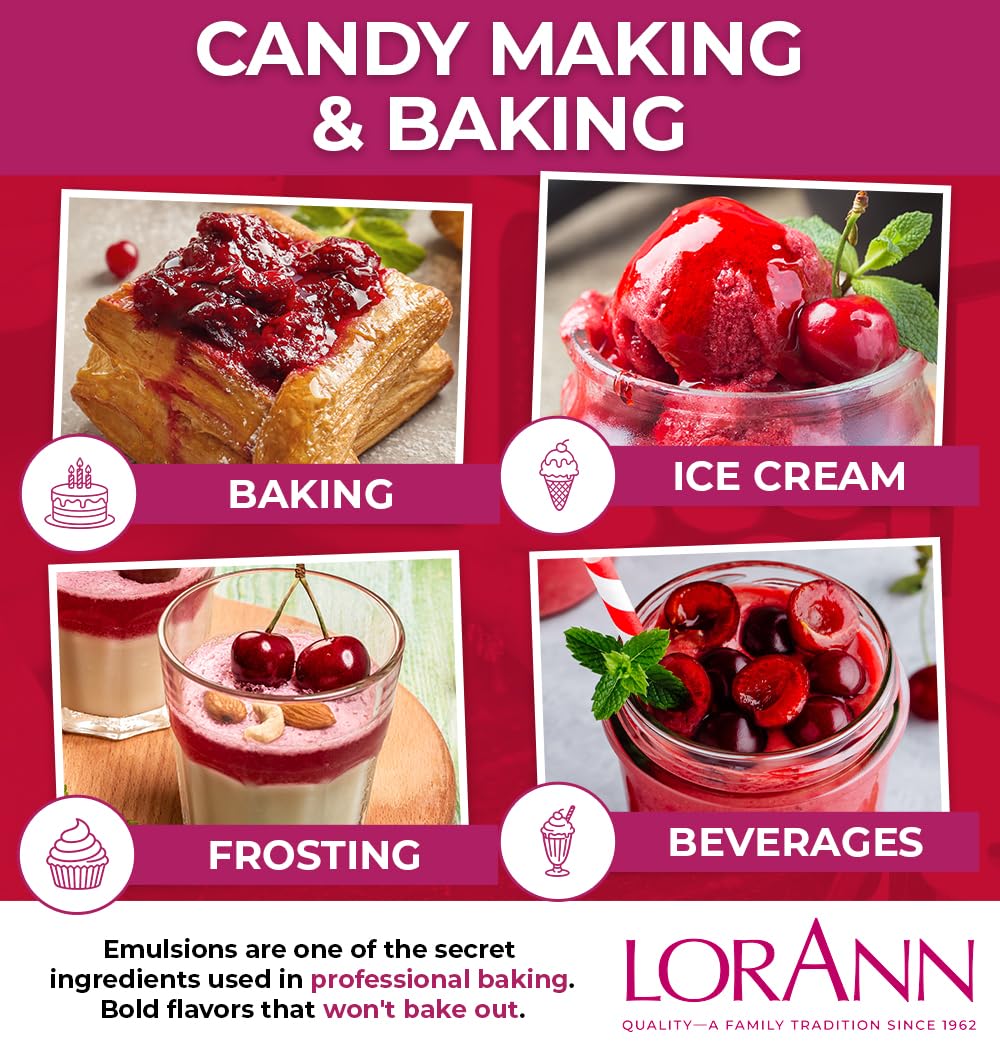 Bakery Emulsions Natural & Artificial Flavor 4oz-Cherry