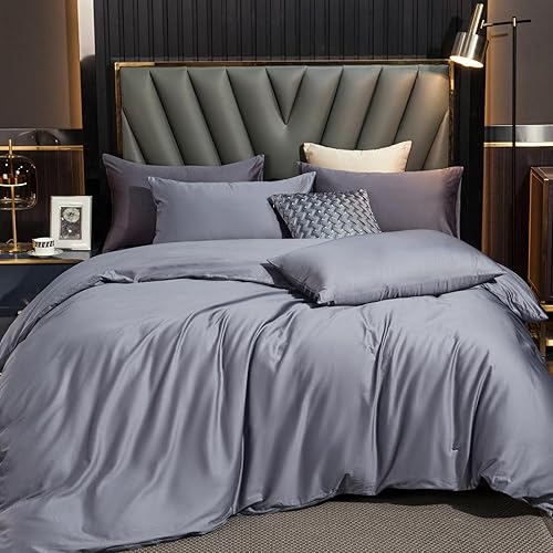 Miniatura 131 de MooMee Queen Duvet Cover Set, 100% Extra Long Staple Cotton 600 Thread Count Sateen Silky Soft Breathable Durable Luxury Hotel Quality Bedding Set