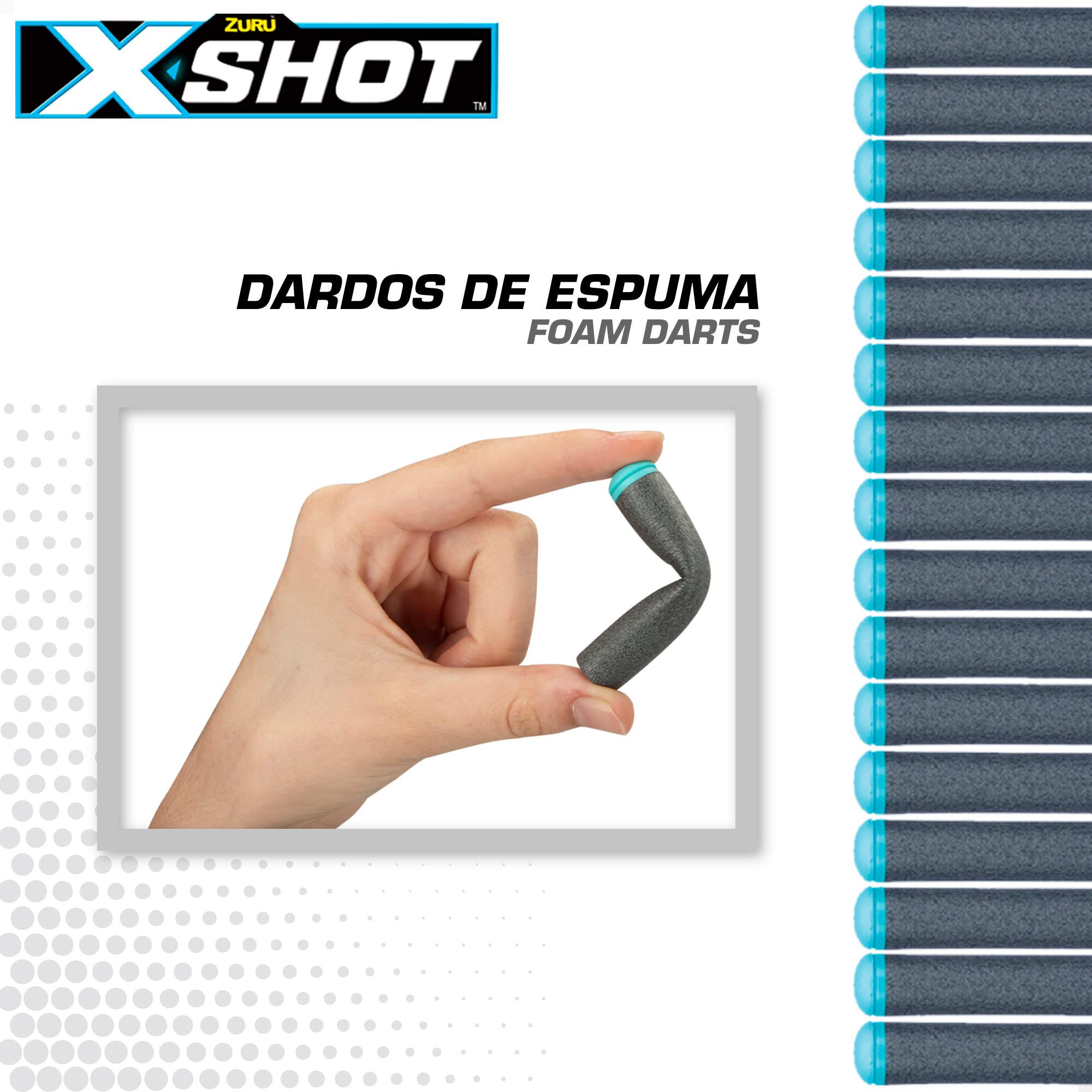 COLORBABY X-Shot, Pack de 200 dardos de espuma para pistolas de juguete, Dardos de gomaespuma de repuesto para pistolas (46926)