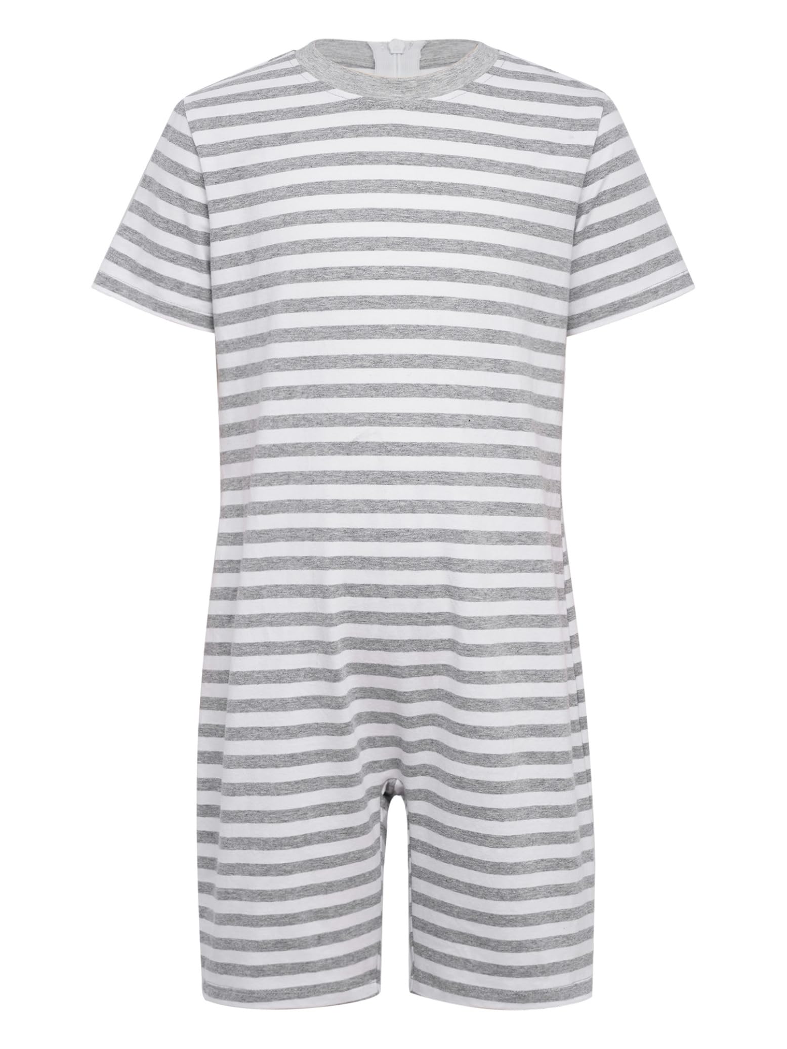 Hedmy Mädchen Jungen Sinnesfreundlicher Kombianzug Körperanzug Für Besondere Bedürfnisse Angepasste Kleidung Streifenoverall Sommeranzug