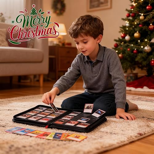 Miniatura 3 de ProCase Carpeta de 9 bolsillos con etiqueta lateral; paquete de 2 carpetas de 720 bolsillos de doble cara de PU; carpeta de colección de tarjetas