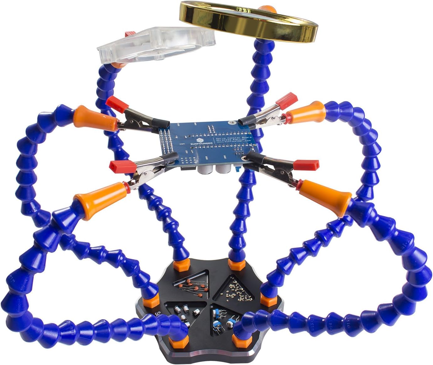 Soldering Station Helping Hands SunFounder Six Hands Third Pana Hand Aluminum Base Soldering