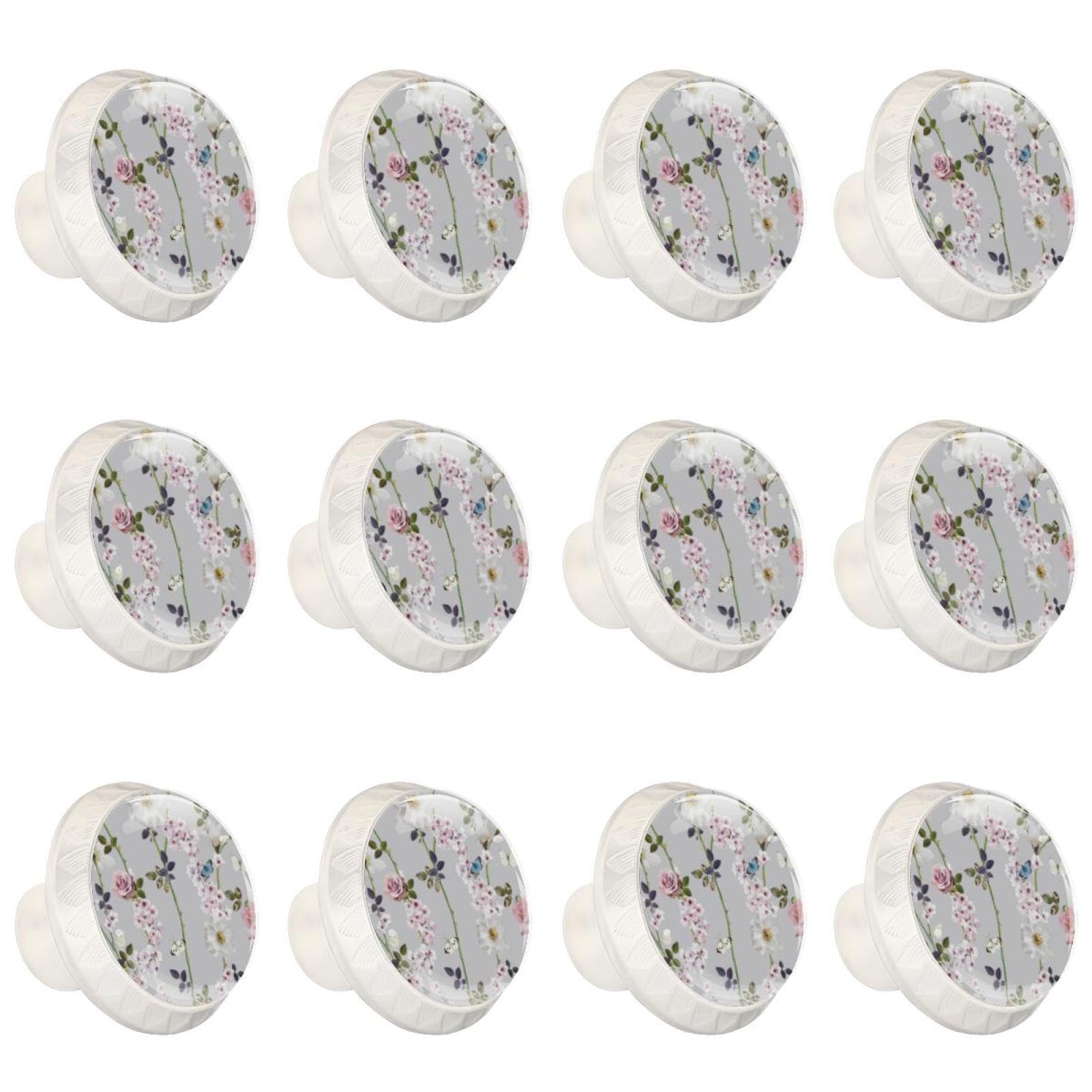 Boutons de tiroir en verre securises pour harmoniser la commode de la salle de bain