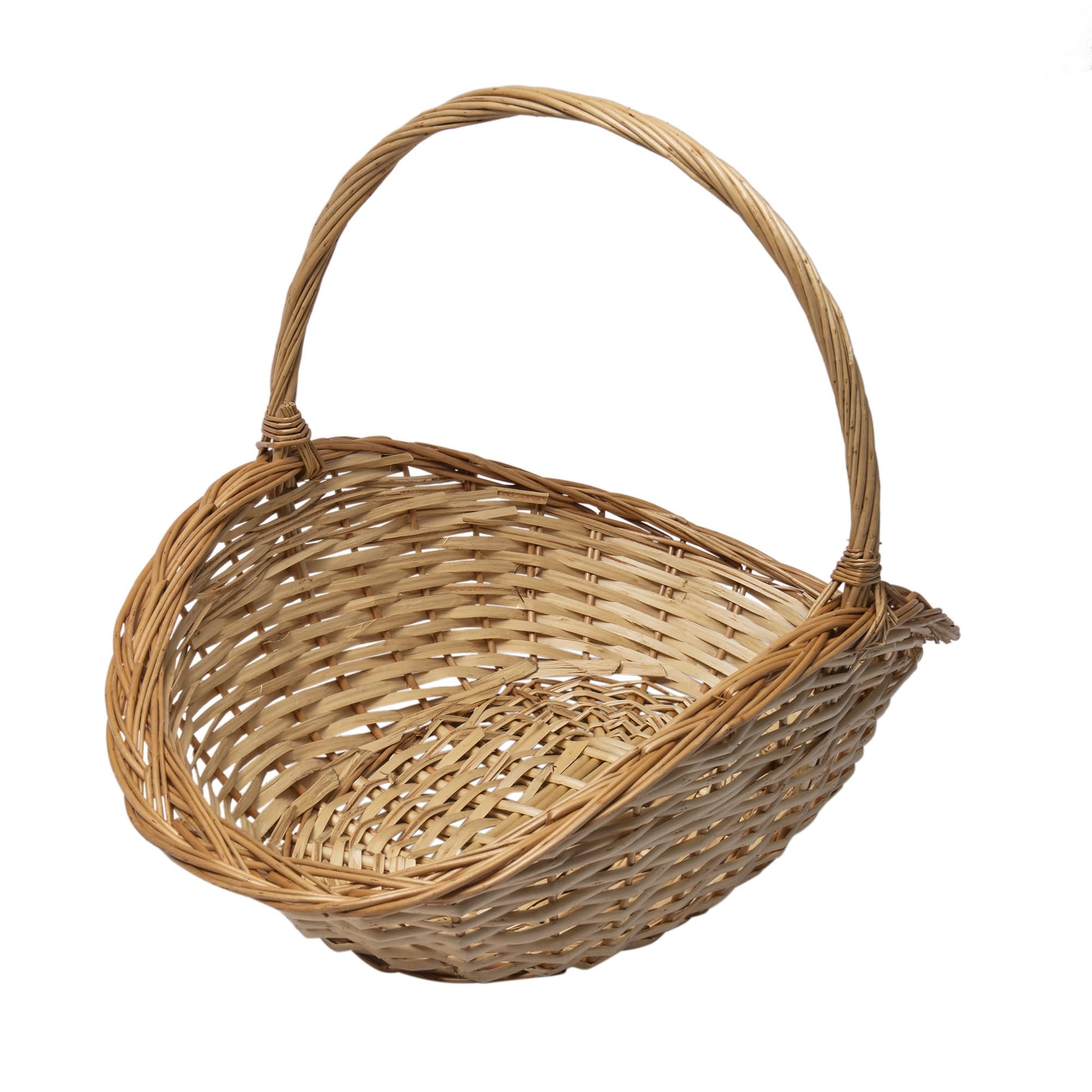 WERKA PRO Wicker Log Basket 58 x 38 x H 9/21 cm