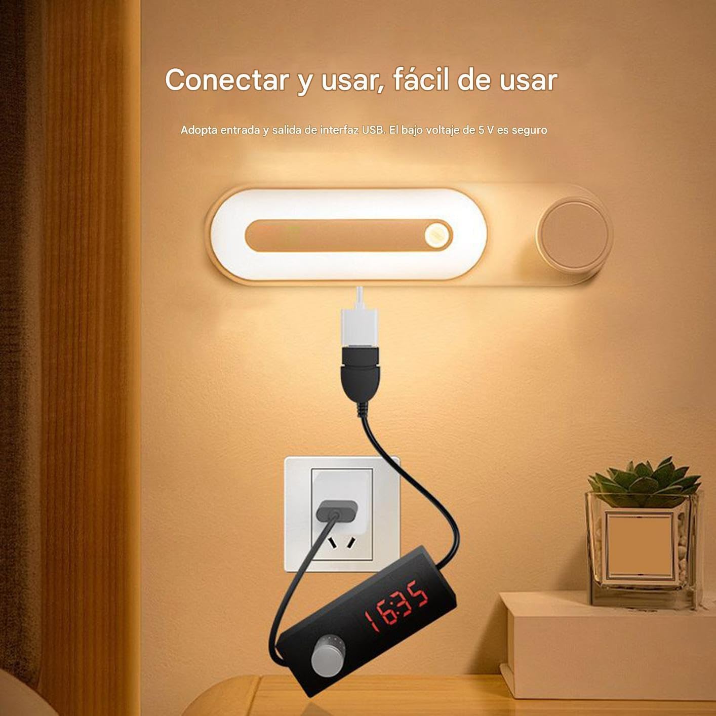 Genérico USB Switching Cable with Countdown Timer | Adjustable and Lightweight USB Cable for Power Control | Electrical Supplies for Home Users and Business