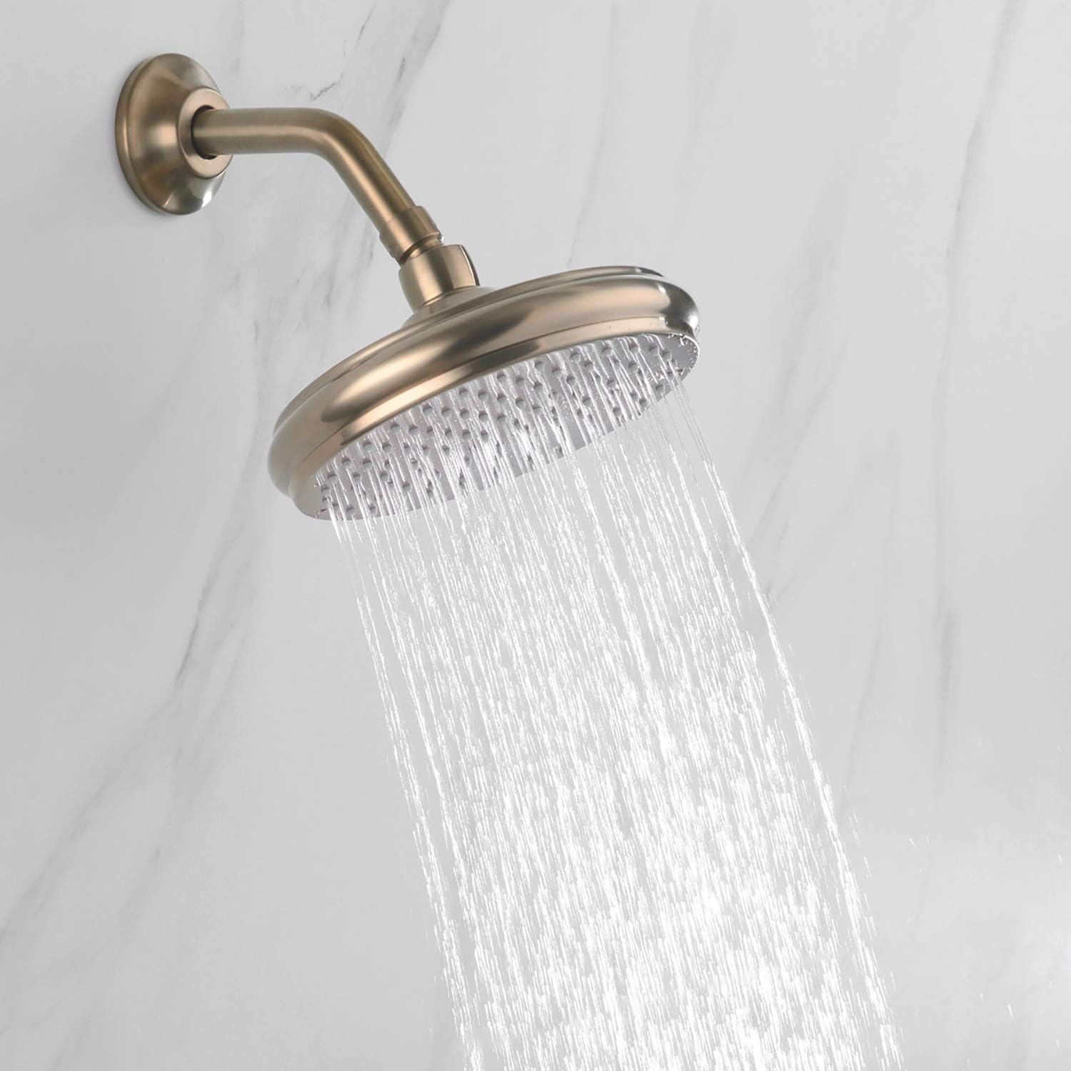 Hot Deals BESTILL 8 Inch Stainless Steel Rainfall Showerhead, Champagne Bronze
