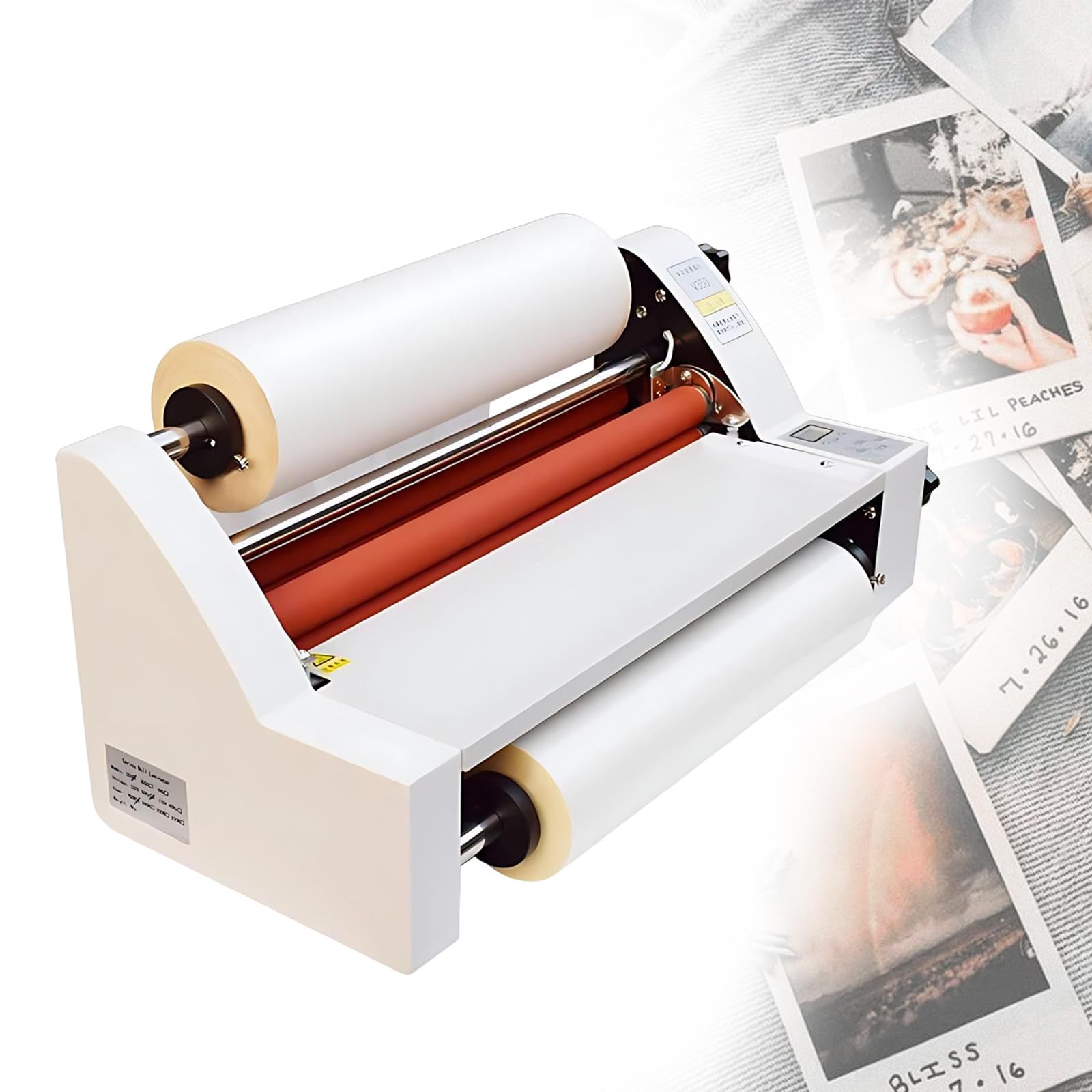 Shahryar Multicolor Hot And Cold Roll Laminator,Digital Thermal Roll Laminating Machine,350Mm/13.78In,Equipped With Two Laminating Rolls,Suitable For School And Office