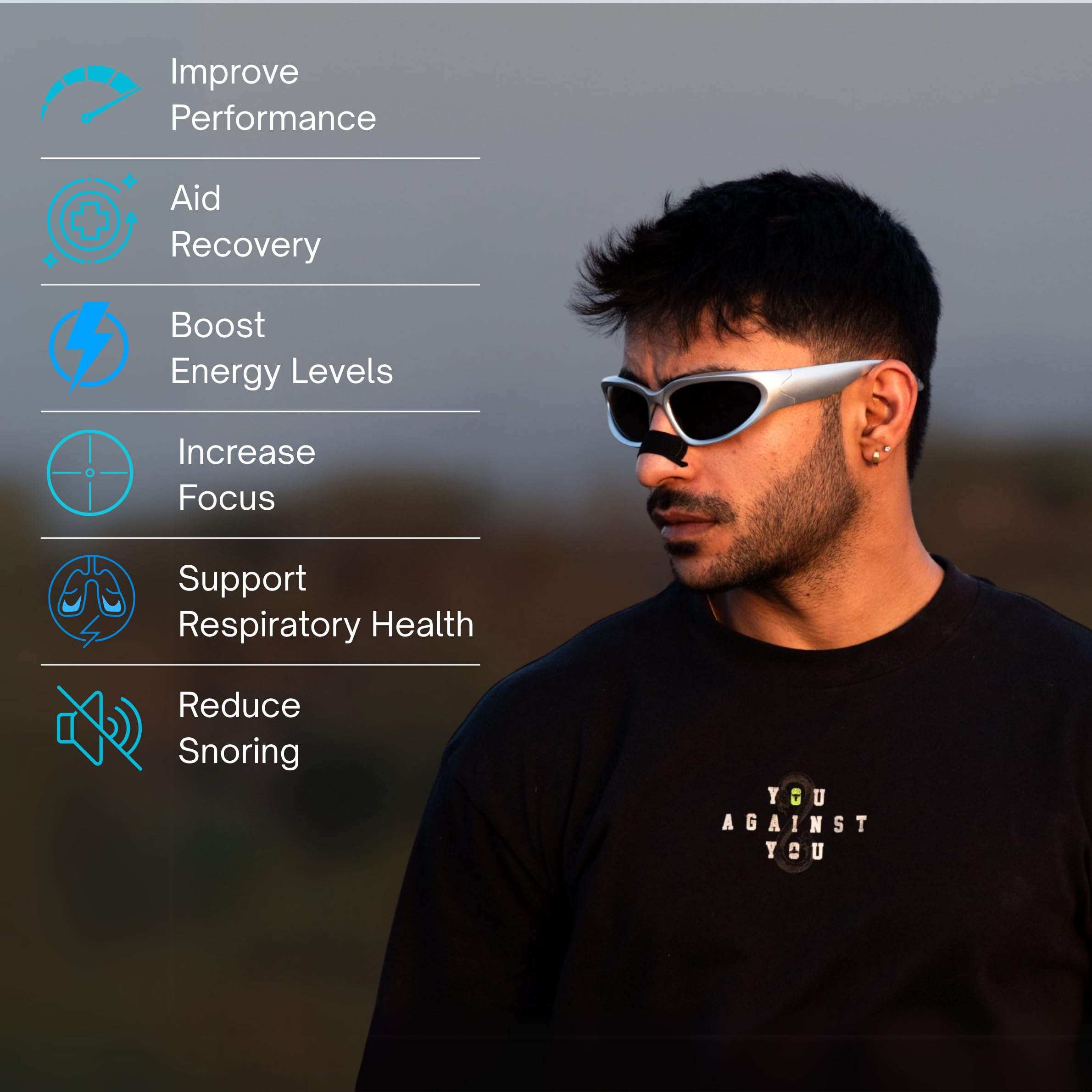 PureFlow Pro Nasal Strips – CDSCO-Licensed Medical Device in India, Hypoallergenic Adhesive & Ultra-Strong Spring for Instant Relief – Reduces Snoring & Enhances Sleep, Sport & Recovery – Sweat-Resistant | 10 Strips — Amazon image 2