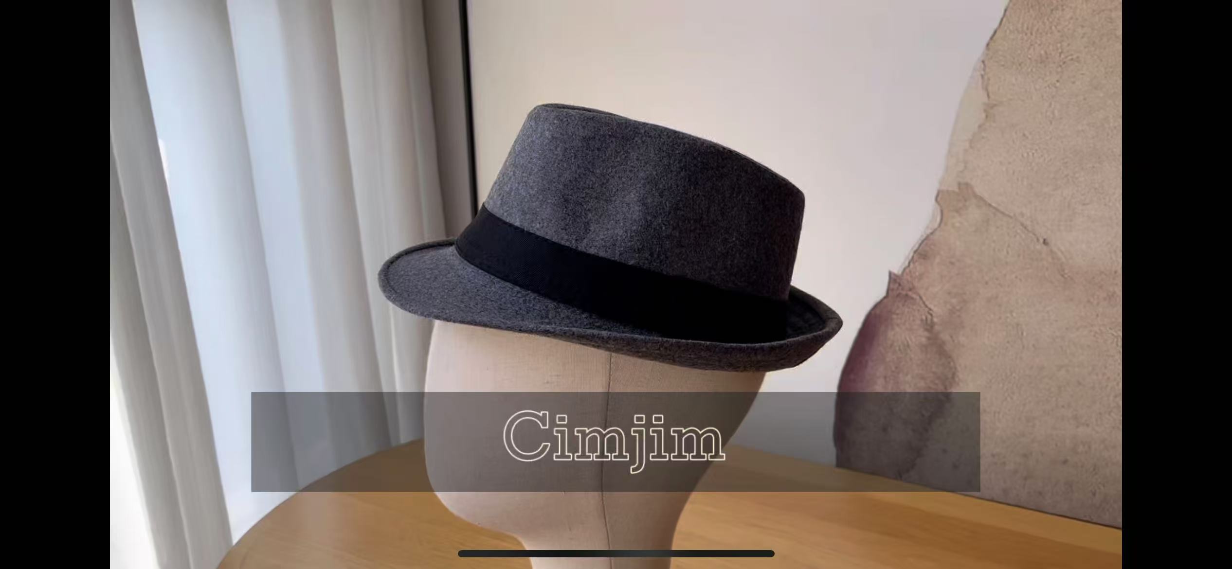 Sombrero Fedora Trilby Unisex Clásico Corto miniatura 7