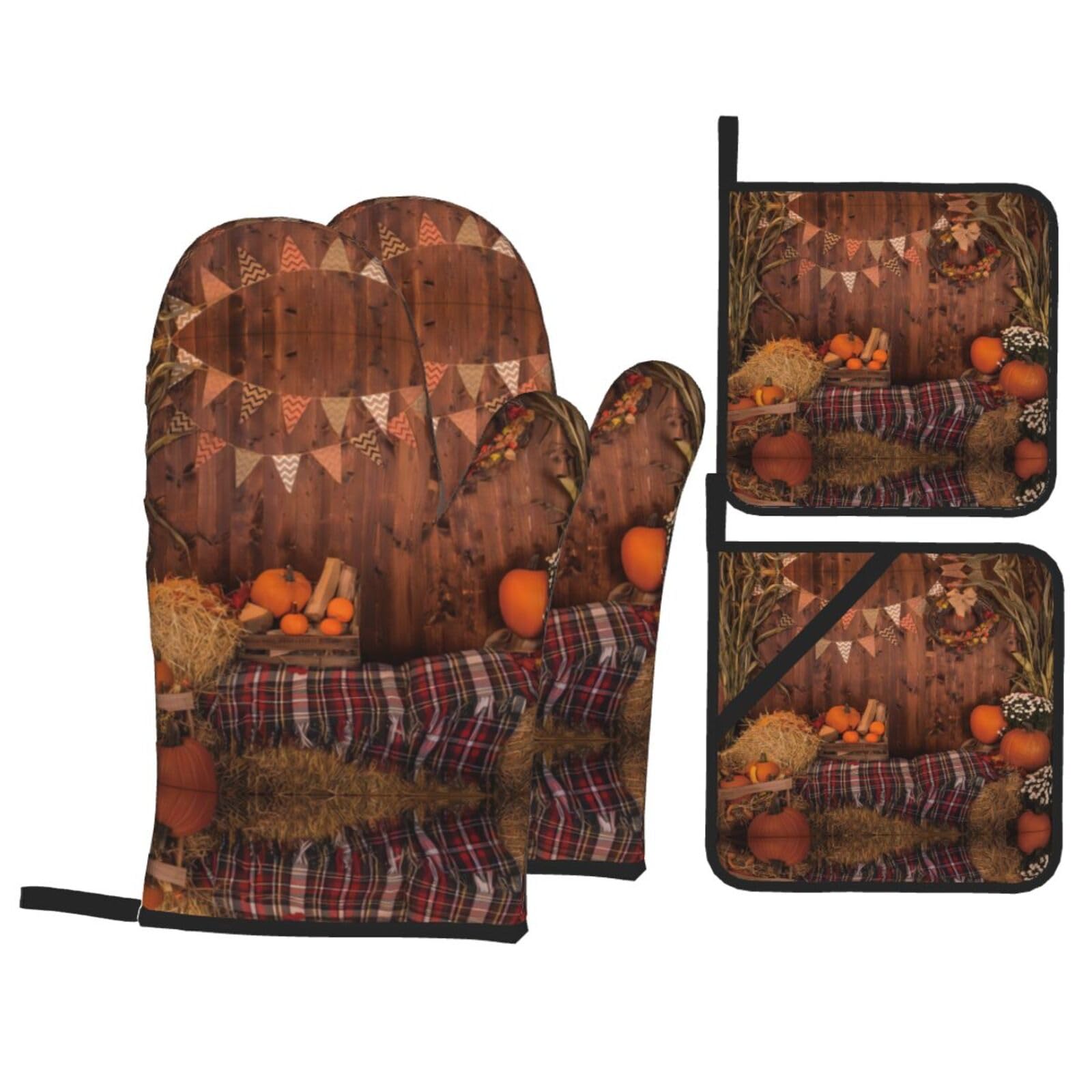 Juego para hornear Autumn Pumpkins de 4 piezas, ideal para tus asados y recetas de otoño