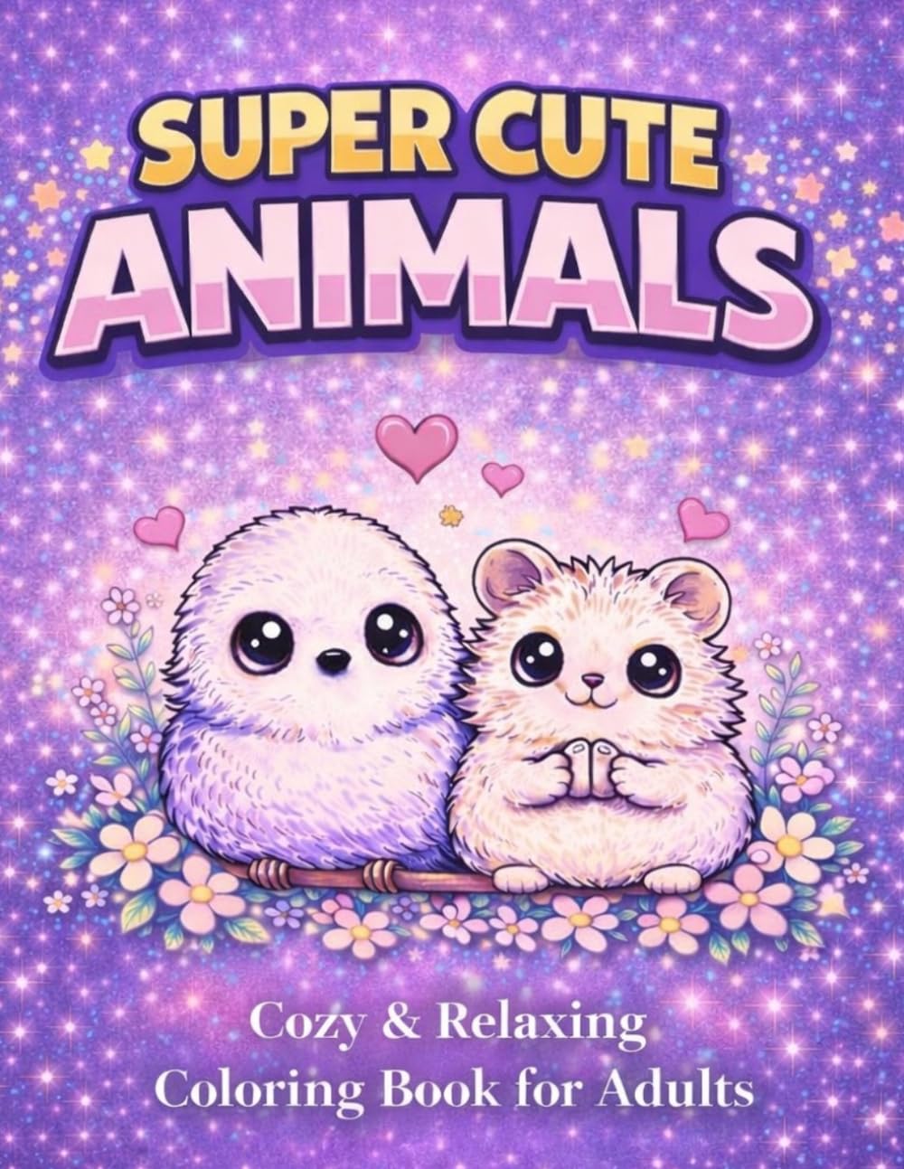 Cute Animals Coloring Book for Adults