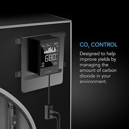 Miniatura 2 de AC Infinity Controlador de CO2, monitor de dióxido de carbono de salida inteligente, sistema de dos enchufes que mejor se ajusta con reguladores de