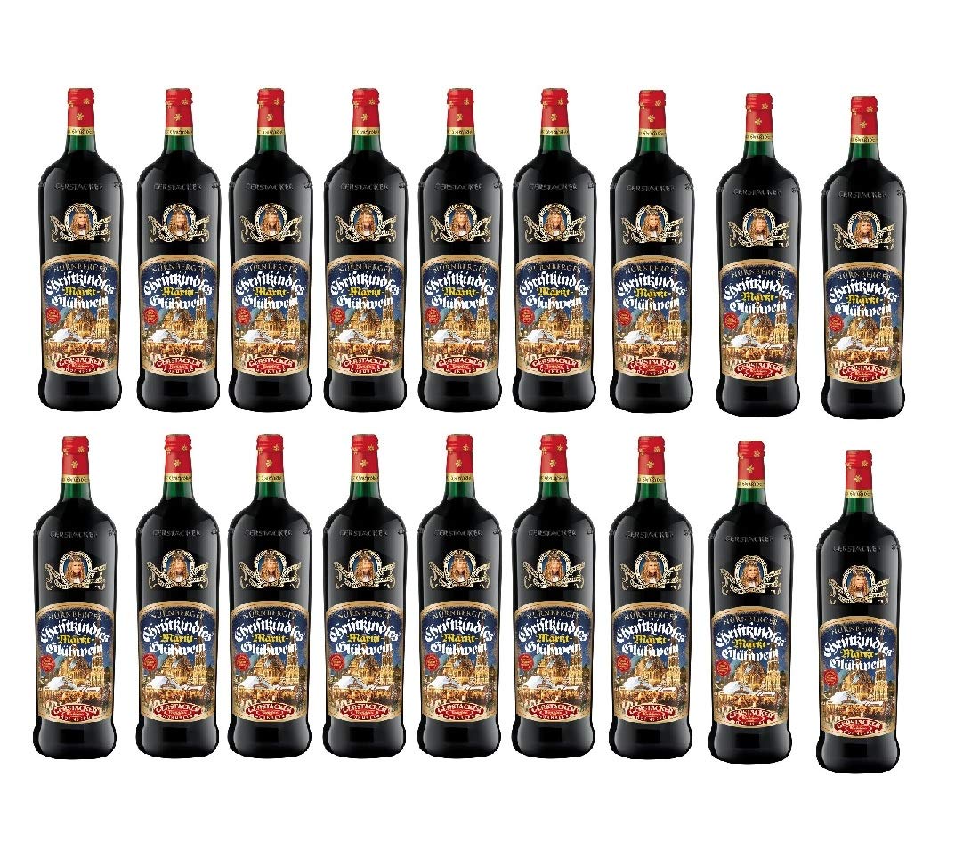 Gerstacker Nürnberger Christkindles Markt-Glühwein süß (18 x 1 l) Großpackung