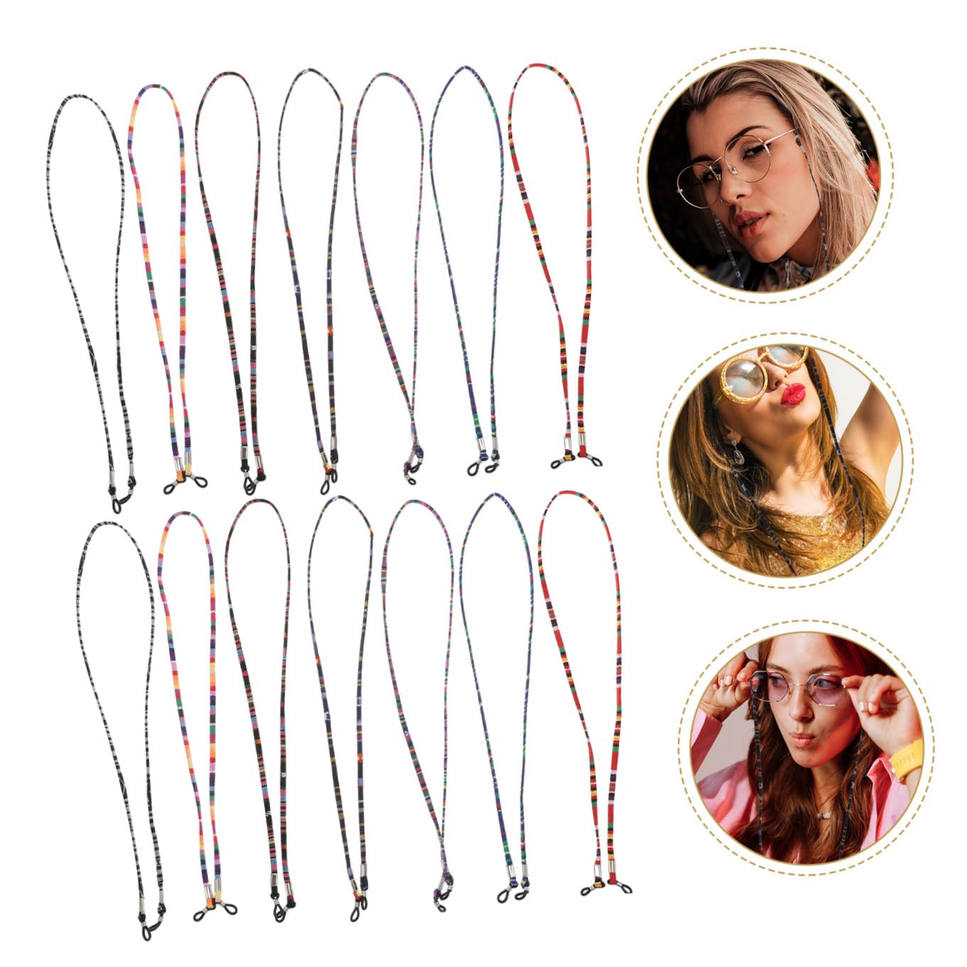 SOIMISS Gafas De Cuerda Colgador De Gafas Anti Pérdida Cadena Para Colgar Gafas Cadena Colgante Gafas Colgando Cadenas Gafas Colgando Cuerda Poliéster Algodón