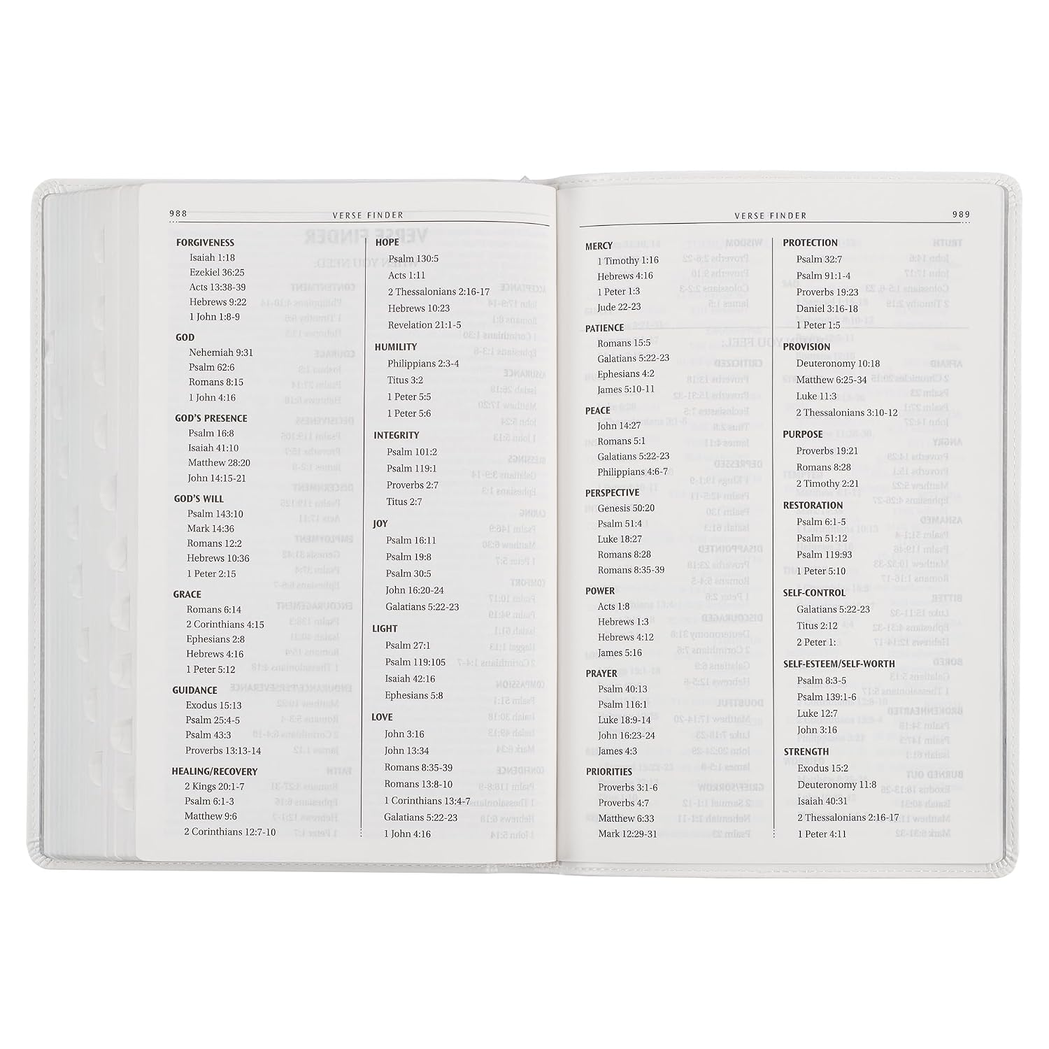 KJV Holy Bible, Thinline Large Print Faux Leather Red Letter Edition Thumb Index & Ribbon Marker, King James Version, White (KJV Thinline LP Editions)