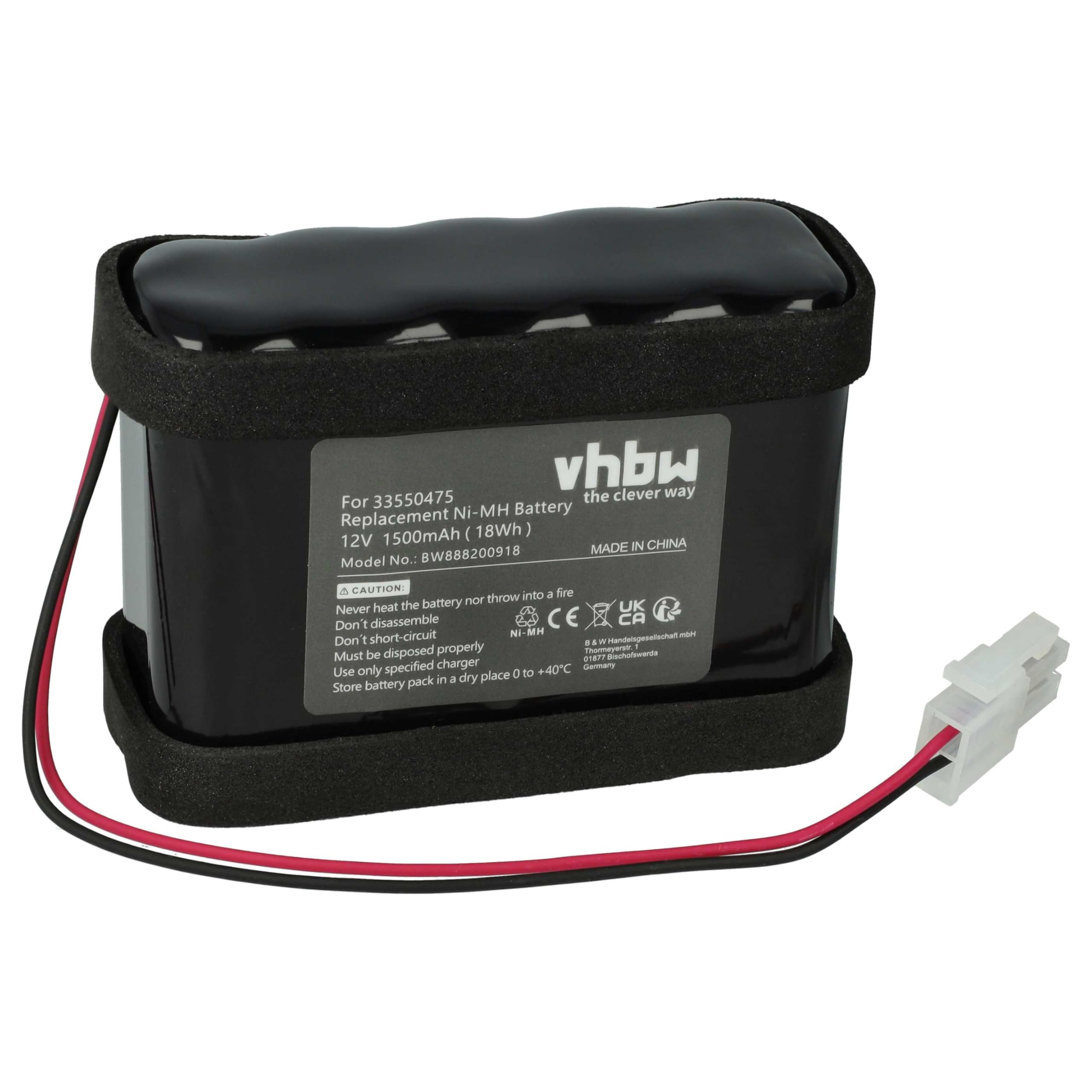 vhbw Batterie Remplacement pour Ditec Entrematic DAS901BAT1