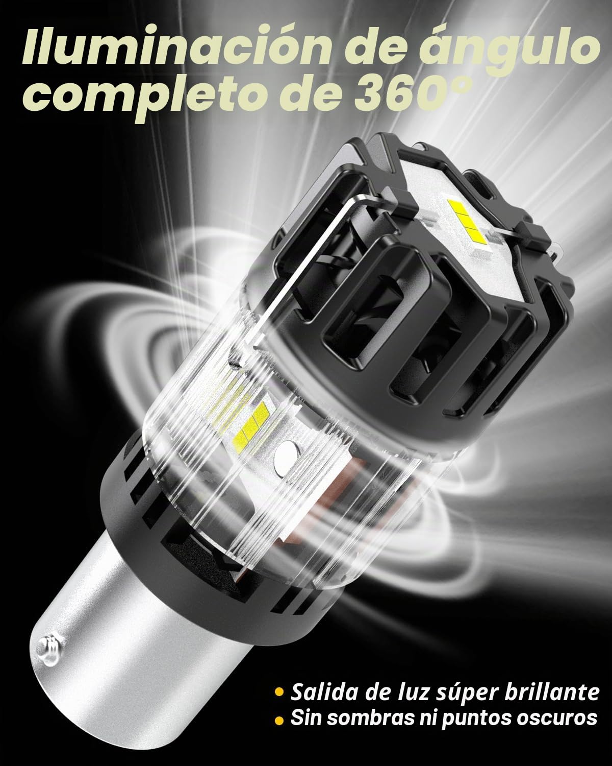 P21W 1156 BA15S Bombillas LED 100% Canbus Sin Errores 12V Super Brillante 6500K Blanca 382 7506 1141 Luce de Repuesto para Coche para Luz de Marcha Atrás Antiniebla Traseras Señal de Giro, 2 Piezas