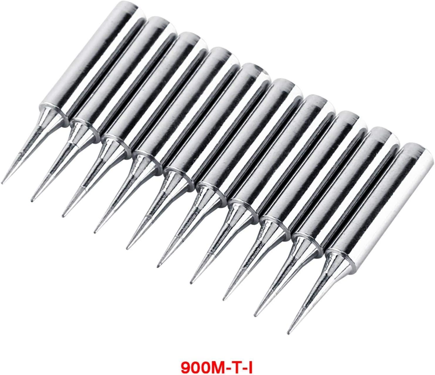 10Pcs Soldering Tips, Mechanic Soldering Iron Tips Replaceable Micro Soldering Iron Tips, 900M-T-I Detail Soldering Tips for k601
