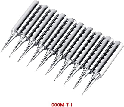 10Pcs Soldering Tips, Mechanic Soldering Iron Tips Replaceable Micro Soldering Iron Tips, 900M-T-I Detail Soldering Tips for k601