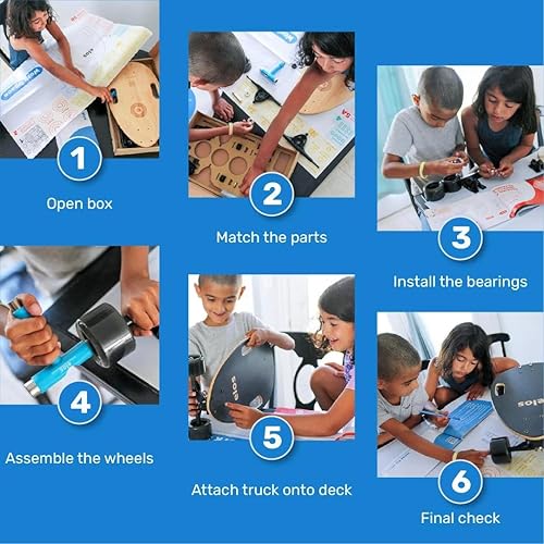 Vista 43 de Elos Mini Longboard Cruiser Skateboards - Tabla de madera ligera, portátil y duradera para principiantes y jinetes experimentados